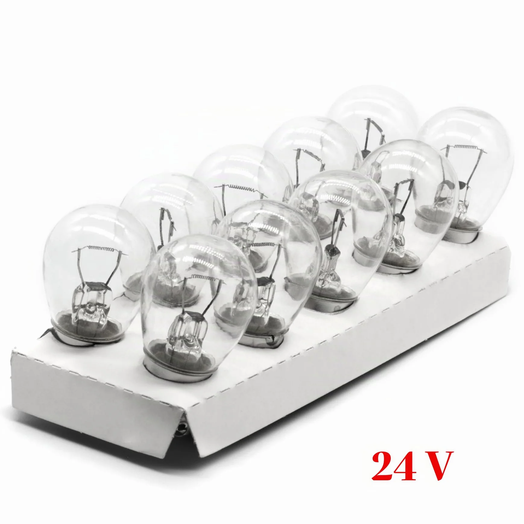 LIGHTWORLD24 10 unidades P21W 24V 21W BA15s bombillas tipo globo para tractor camión vehículo clásico