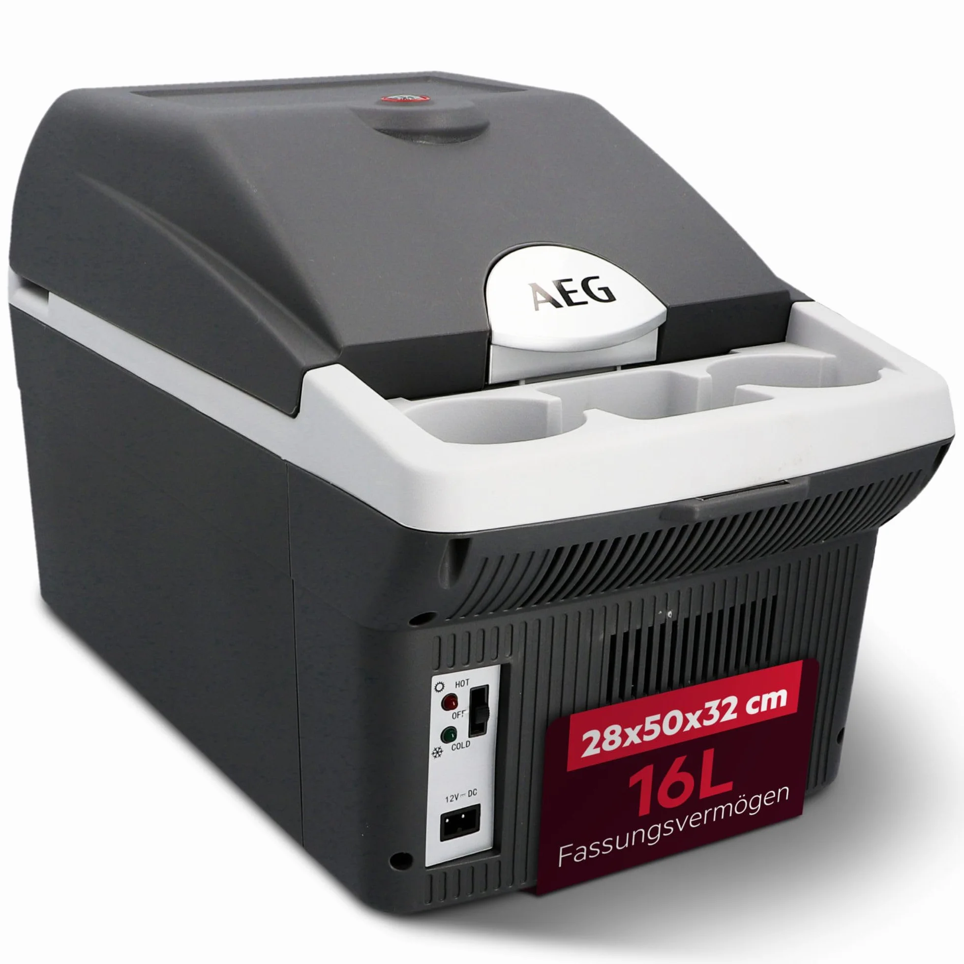 AEG Automotive Board-Bar BK 16 enfriador y calentador termoeléctrico 16 litros, 12 voltios para coche y enchufe, se puede conectar al coche