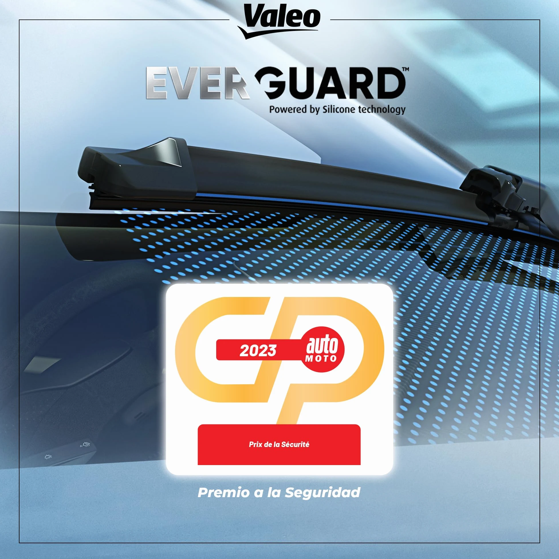 VALEO EVERGUARD - Premium - Kit de Escobillas Limpiaparabrisas Con Laminas de Silicona VSF60 + VSF40 - Longitudes: 600mm + 400mm - Escobillas Delanteras - Paquete de 2