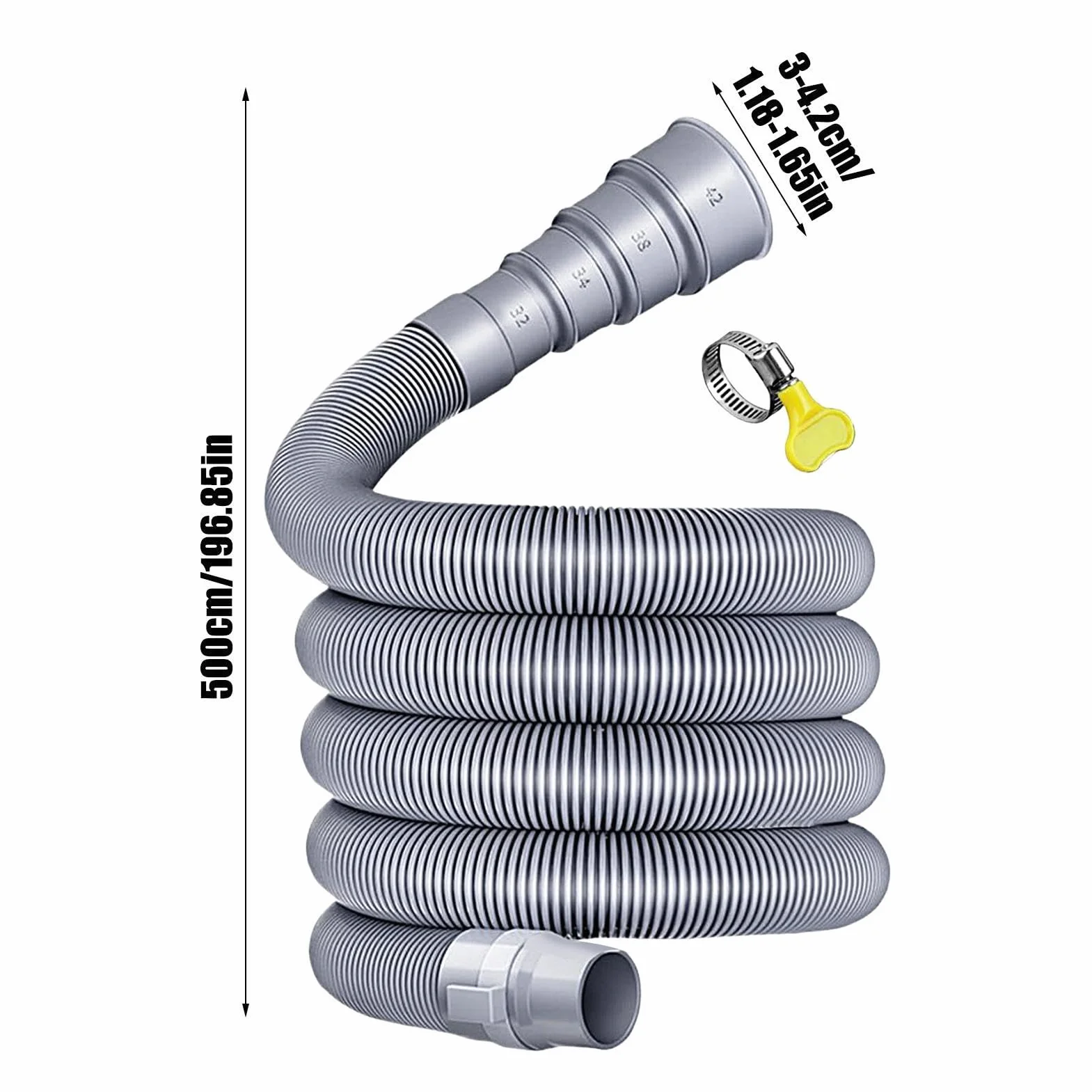 Manguera Para Evacuación De Autocaravana, Tubo De Alcantarillado Paras Caravanas Con Adaptador Ajustable, Tubo Des Drenaje Plegable, Para Viajes Y Aire Libre