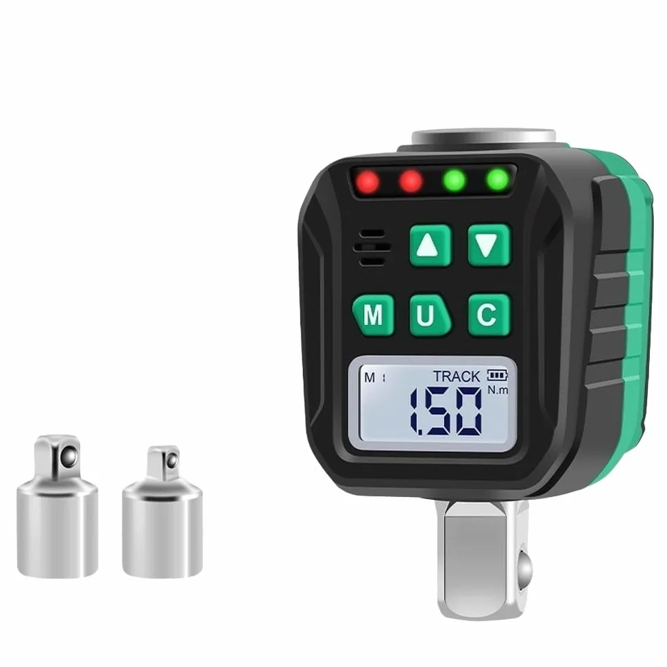 Probador de par digital para llaves dinamométricas con 6 modos preestablecidos, conmutación de cuatro unidades, alertas audibles y LED para evitar un apriete excesivo de 10 a 200 Nm