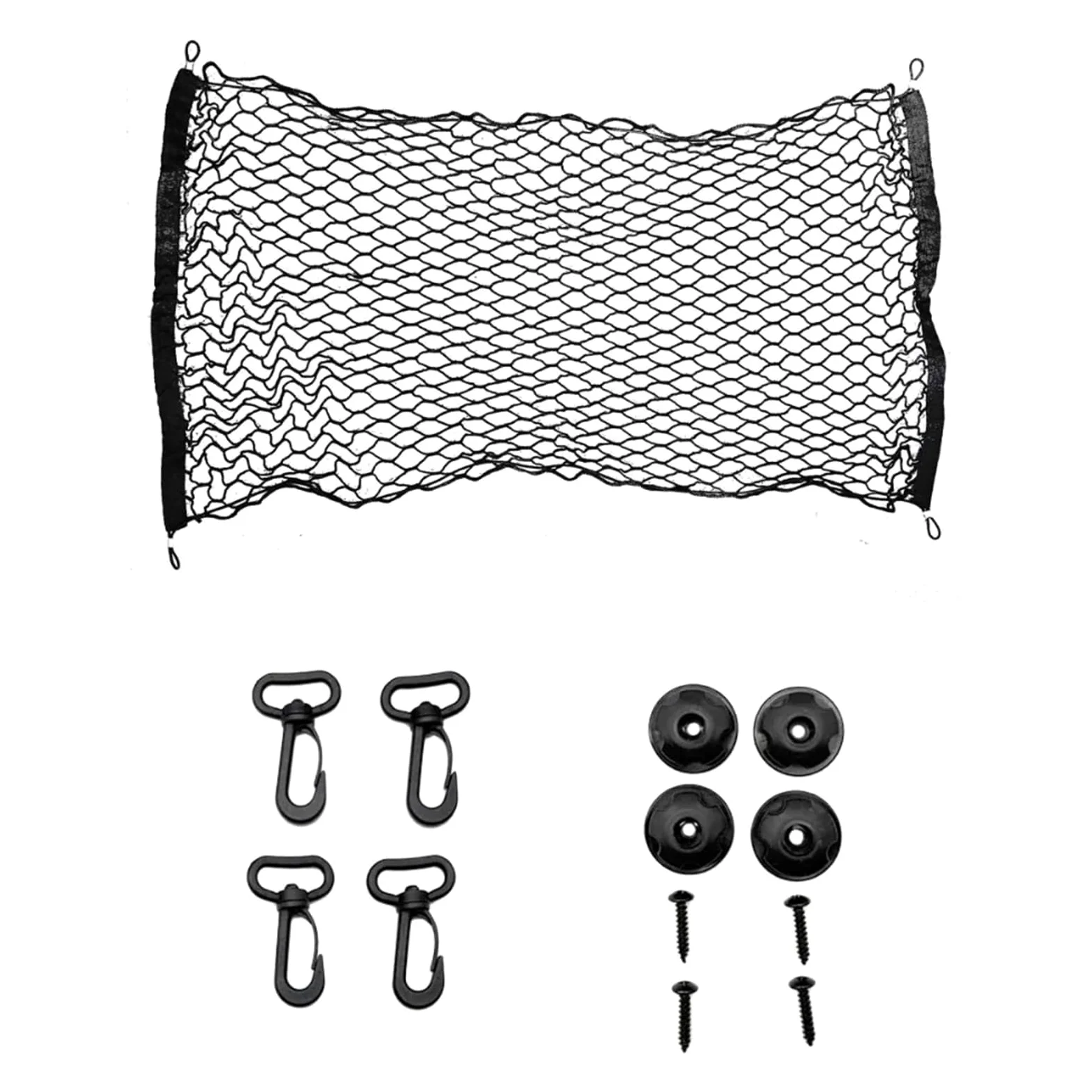Red Maletero de Coche Red de Carga for Coche | Camión estirable del almacenamiento universal ajustable del equipaje del tronco de 60*110 cm con 4 ganchos