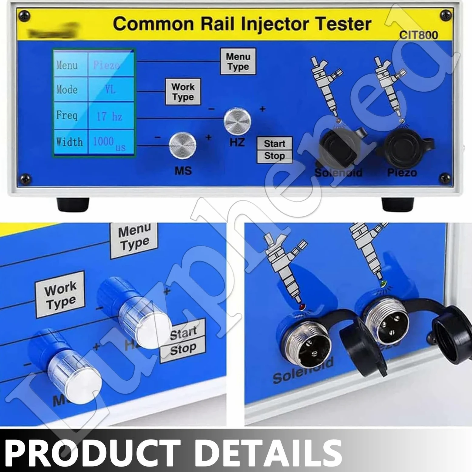 Comprobador de inyectores Common Rail CR-C, Comprobador de inyectores de Carril común Multifuncional S60H, para inyectores diésel,Dispositivo de diagnóstico en Motor Diesel