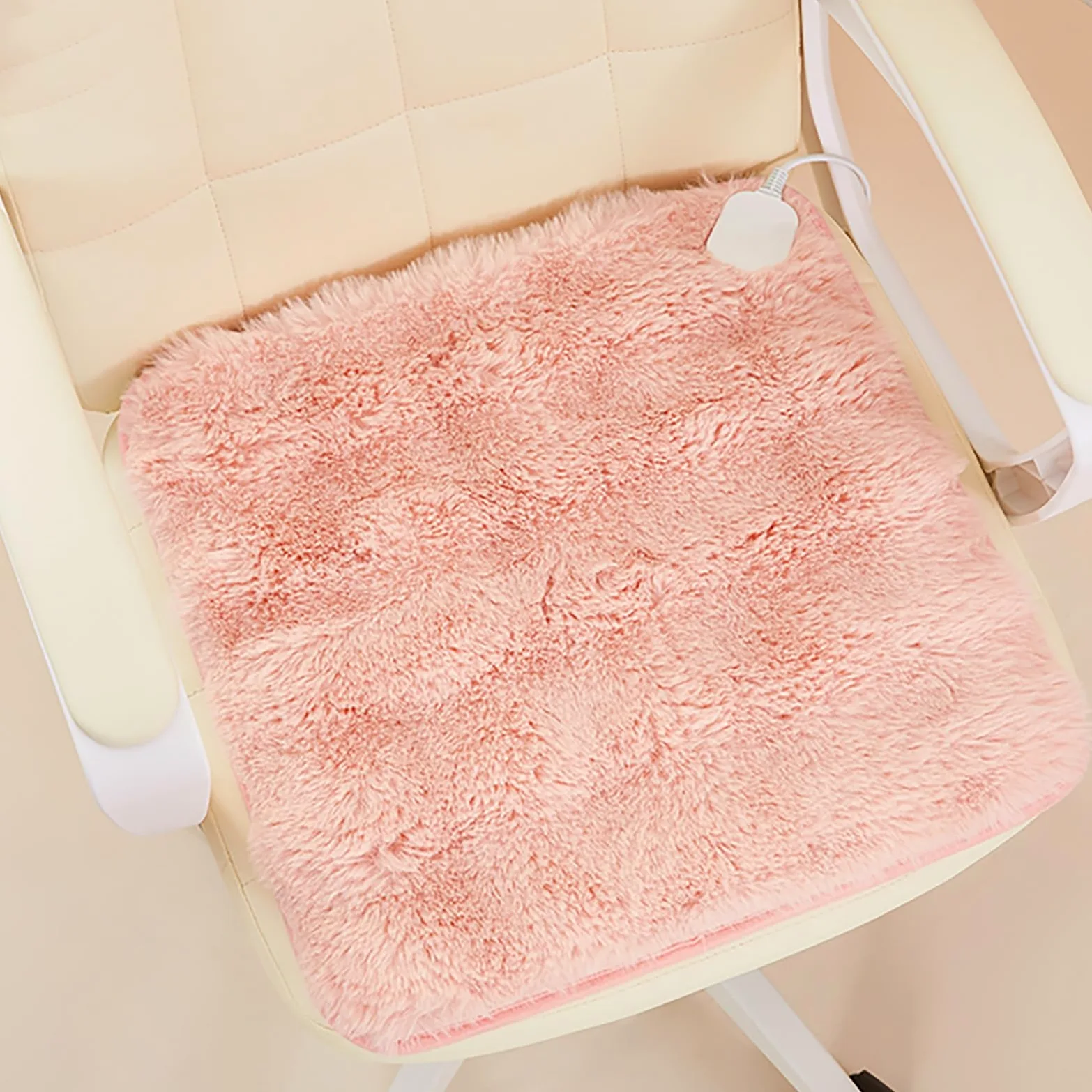 Cojín Calefactor Portátil, Suave Y con 9 Niveles De Calor, Ideal para El Hogar, El Coche, El Sofá, El Camping, Los Viajes O La Oficina.(Pink)