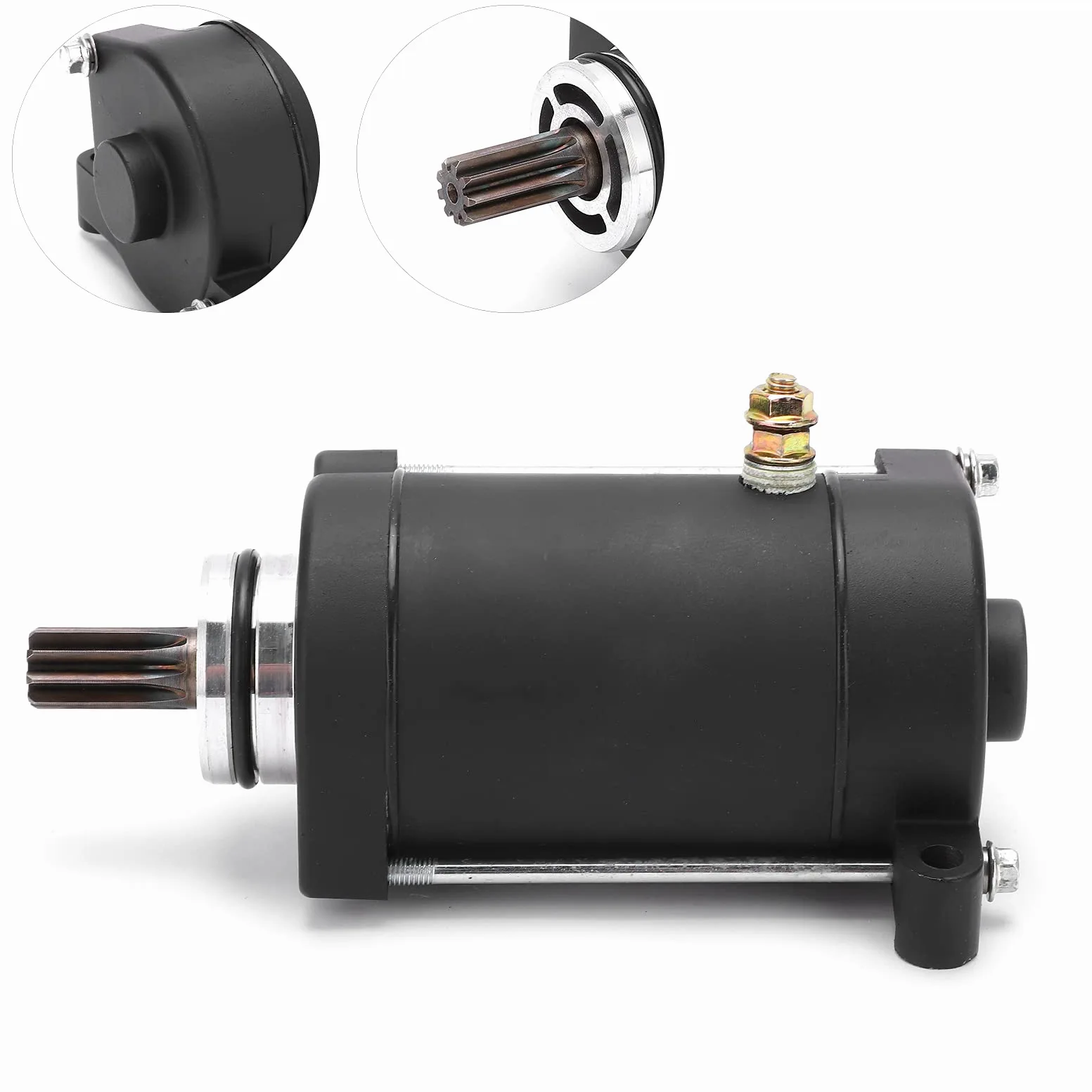 Akozon Motor de arranque, 0600-091100 Reemplazo del motor de arranque de 9 dientes para CF MOTO ATV X6 Terralander 625