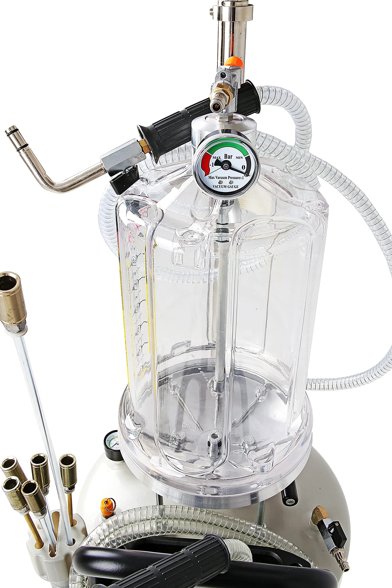Professional-Line 2709 - Carro recogedor de aceite (6 sondas de extracción, 80 l, neumático, colector de aceite usado, mejores procedimientos 2709)