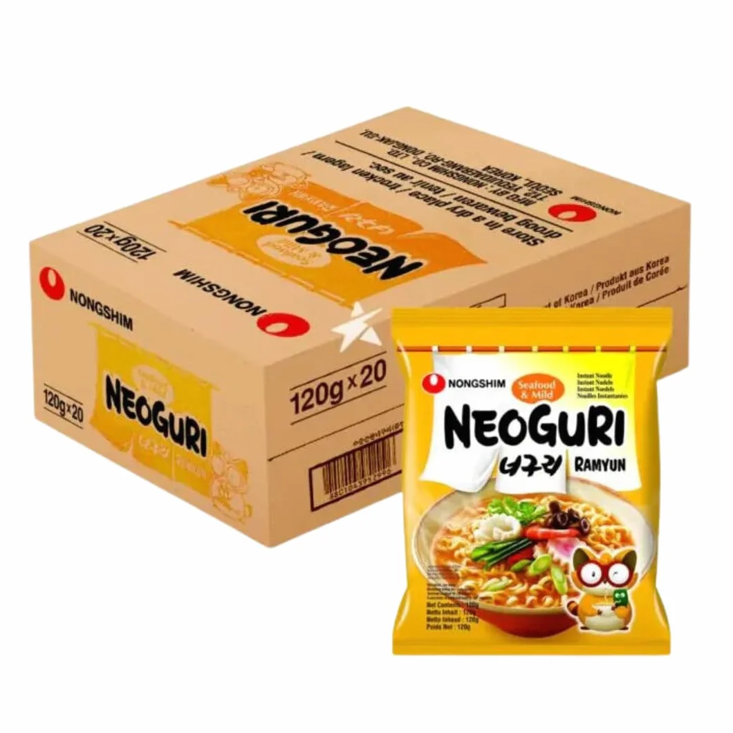 Neoguri Caja Ramen de Marisco MILD 120gr Pack 20