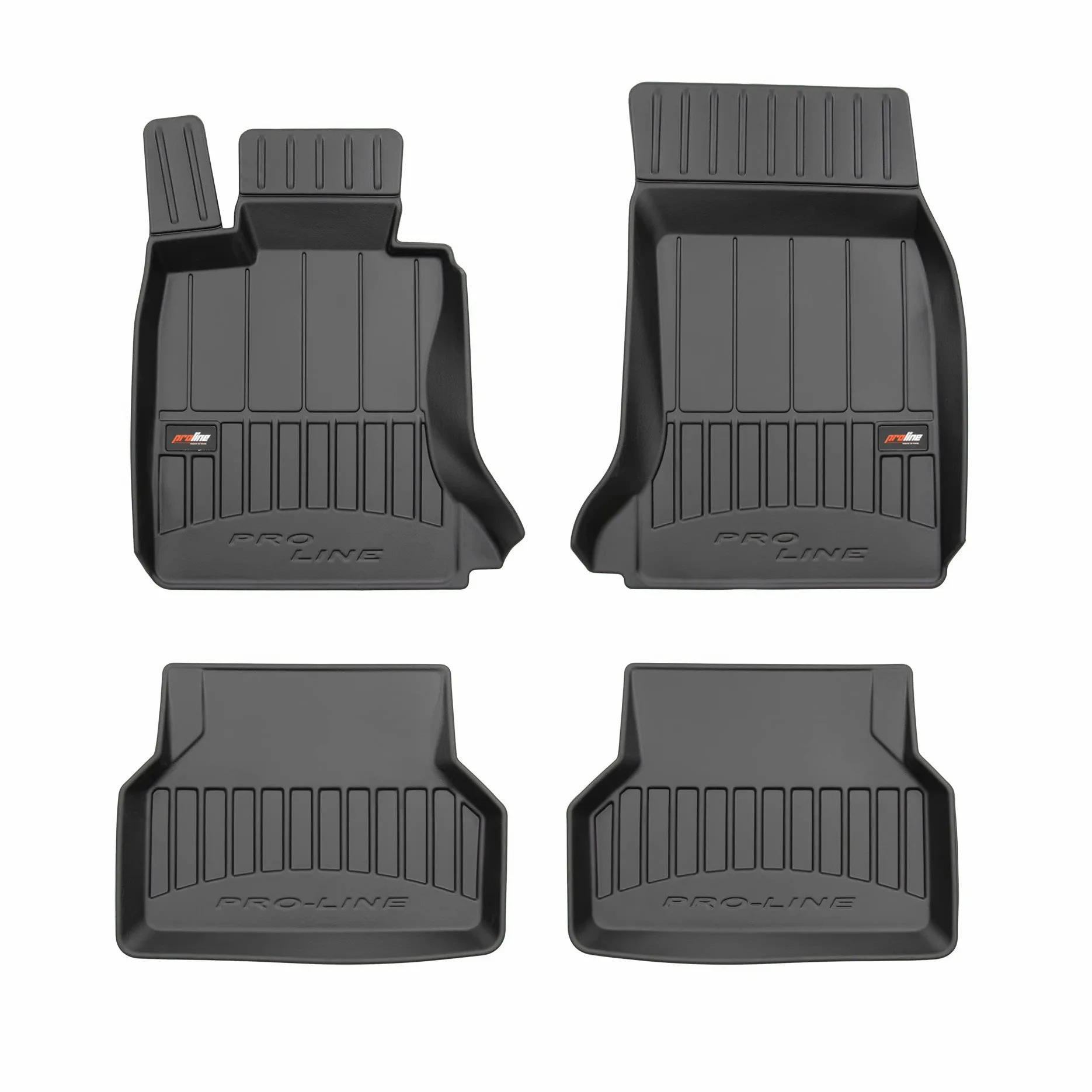 Alfombrillas de Goma 3D Pro-Line BMW 5 E60 | E61 2003-2010 | Accesorios Coche Alfombra Goma Suelo Premium