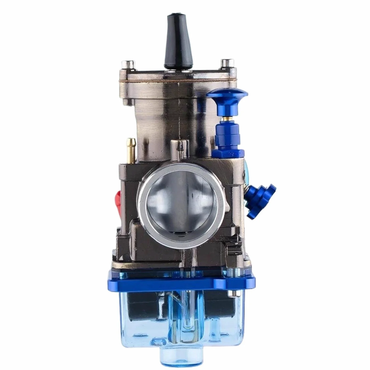 Pieza del carburador Universal para PWK 24mm para Motor De 90cc A 125cc Carburador De Motocicleta Tazón De Cubierta Transparente Azul Azabache