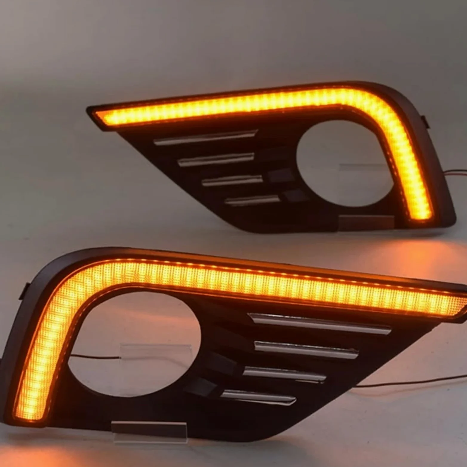 Luz Niebla Delantera para Nissan para Altima para Teana 2017-2018 Luces Diurnas LED DRL Ámbar Y Blancas con Luz De Señal De Giro Faro Antiniebla Delantero