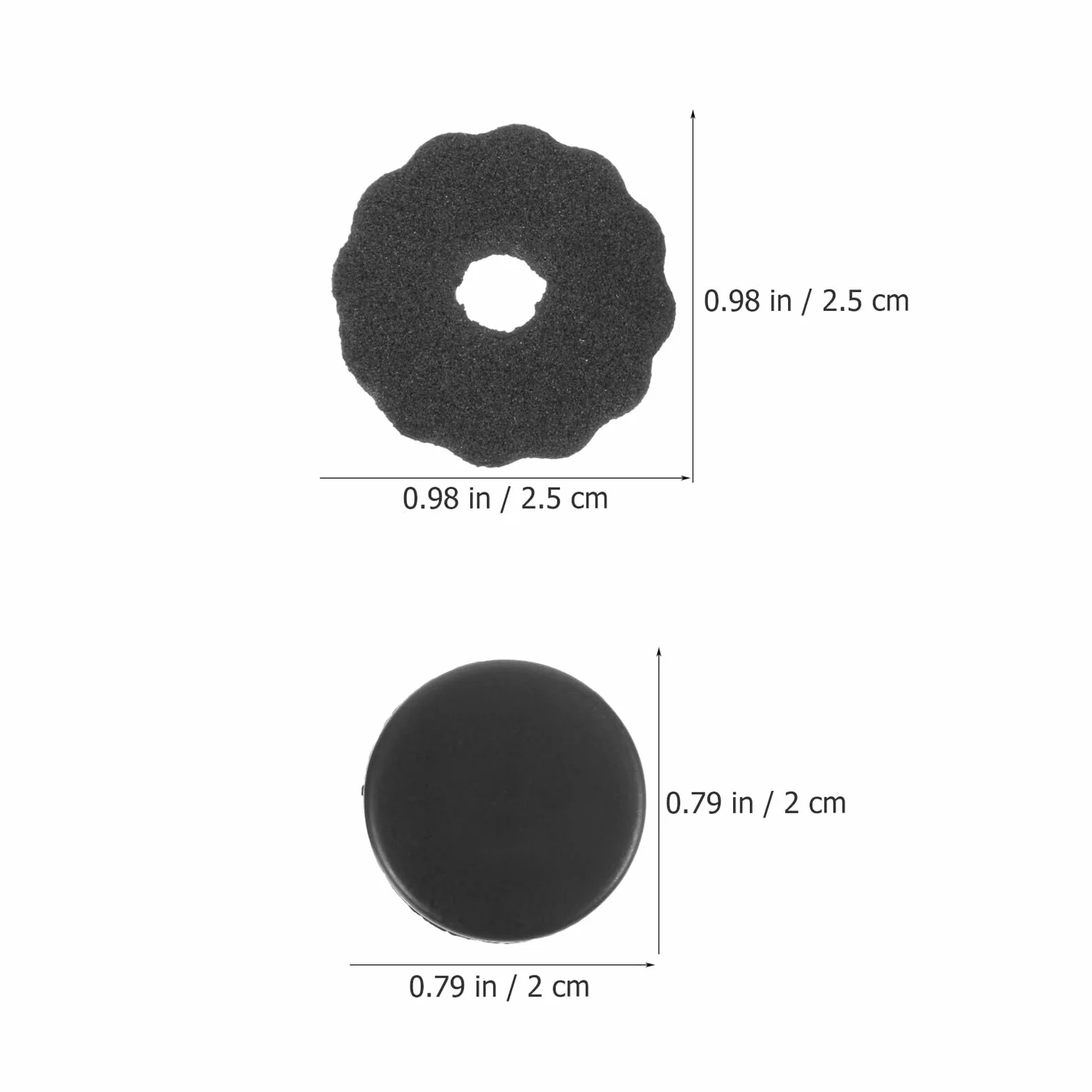 SUPVOX Repuestos Ideales para Paraguas para Paraguas Plegables 4 Piezas de Tapas de Punta Accesorios Negros de Plástico Diseño Roscado para Uso Prolongado