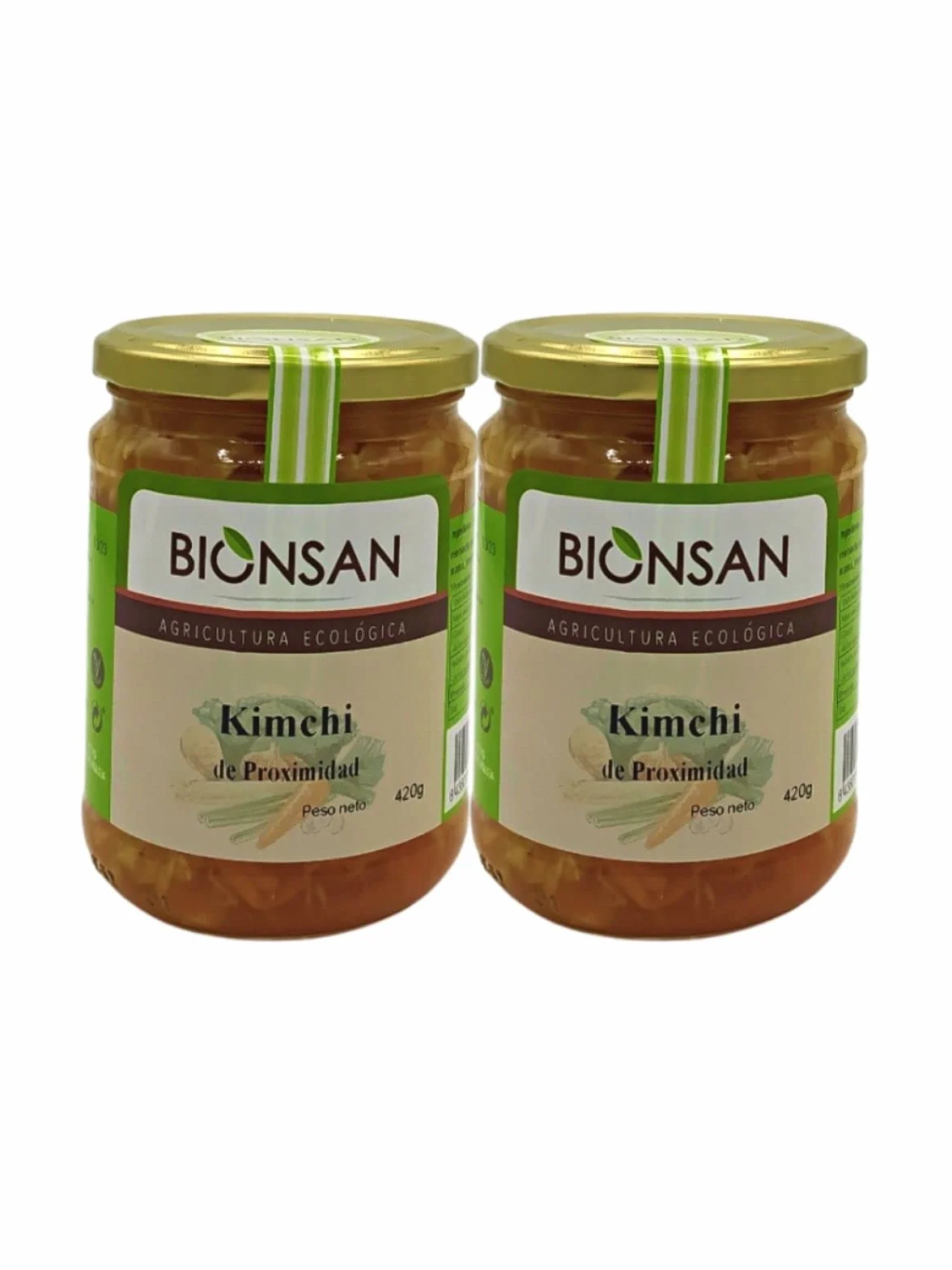 Kimchi Ecológico de Proximidad 2 botes 420gr Total 820gr
