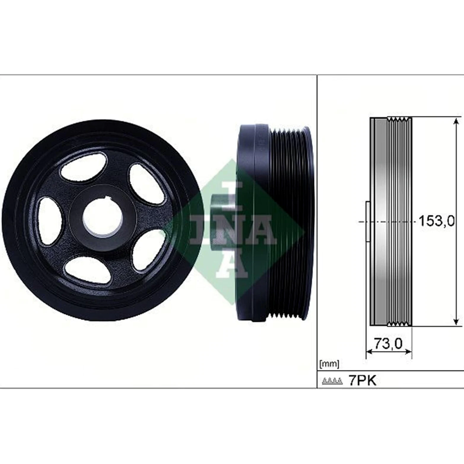INA 544 0183 10 Polea de cigüeñal
