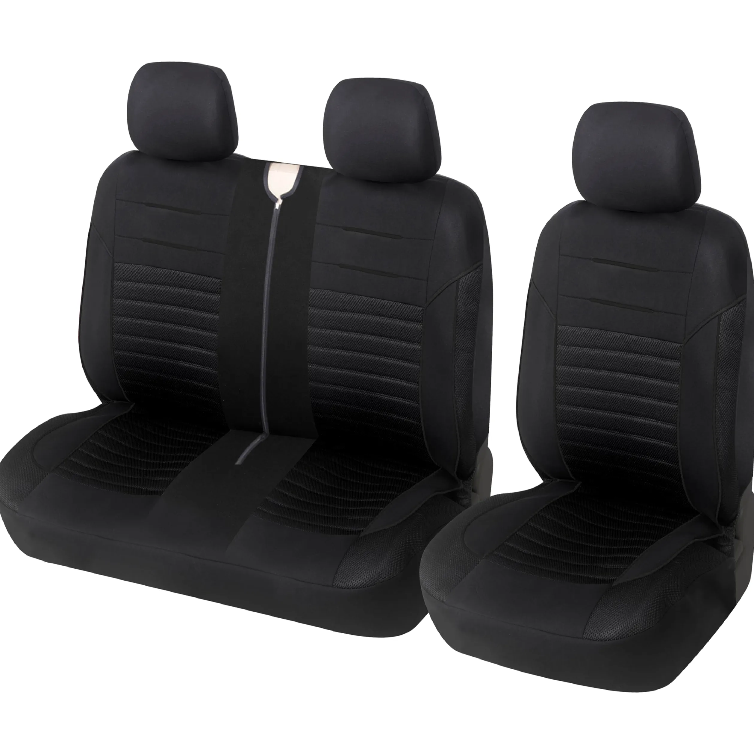Upgrade4cars Fundas Asientos Delanteros para Furgoneta Negro