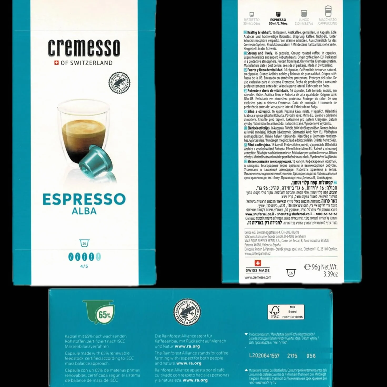 Cremesso Cafe Alba kapsulova kava 16 ks