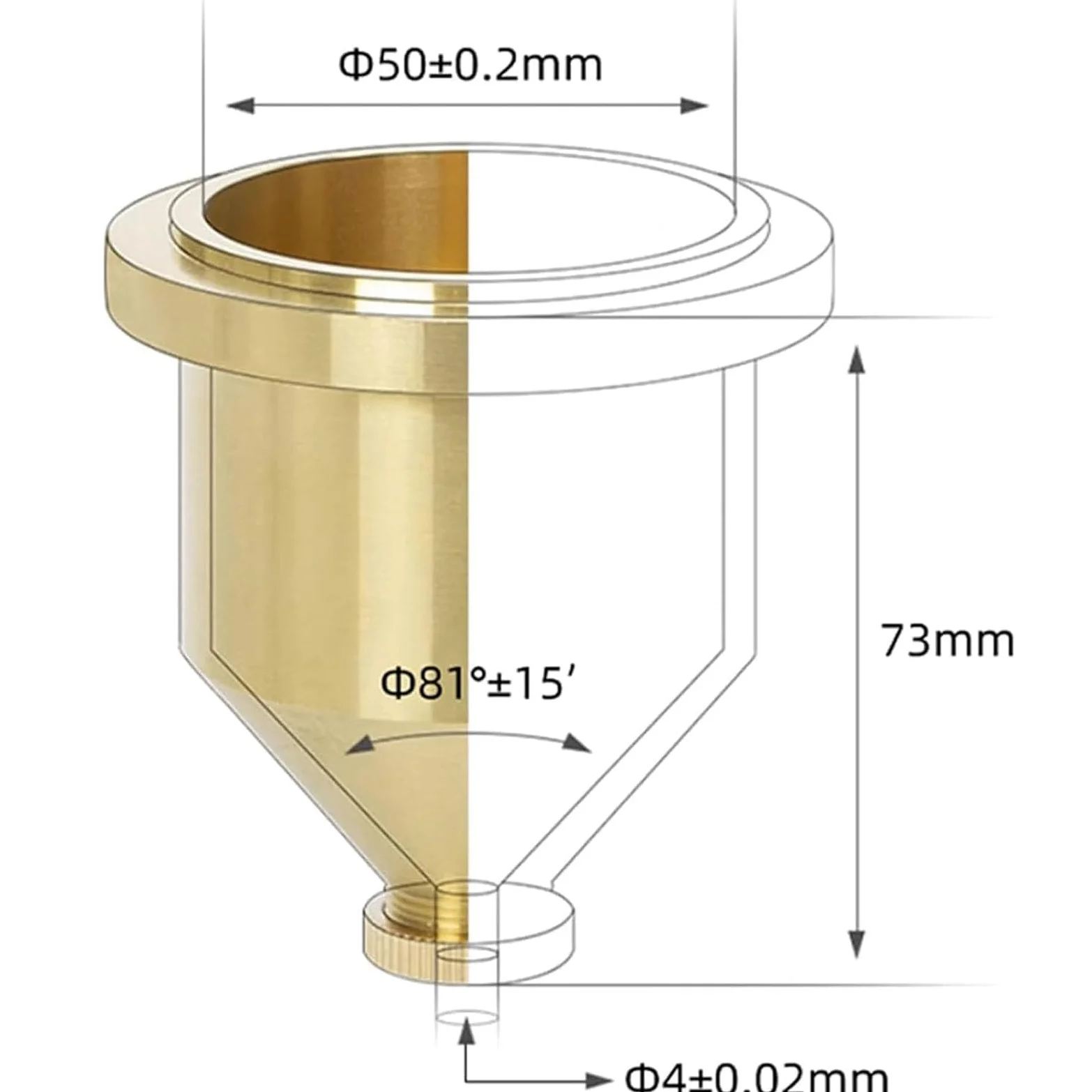 Viscosímetro De Copa para Pintura, Copa De Flujo Ford De 100 Ml con Soporte Ajustable Y Cronómetro, Boquilla De 4 Mm, 112-685 CST, para Pruebas De Pintura, Tinta, Recubrimientos Y Barnices.