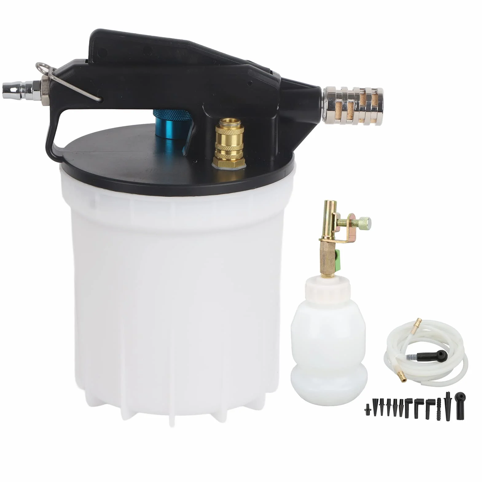 Kit de purga de líquido de frenos neumático, Extractor de aceite de transmisión al vacío de 2L