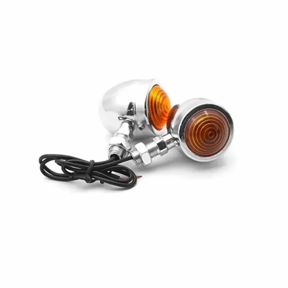 Luces Señal Giro Intermitentes universales para motocicleta | Intermitentes universales para motocicleta, 12V, 10mm, color negro, Chr, para luces de Moto, para Hayabusa GSX1300R GSX250R