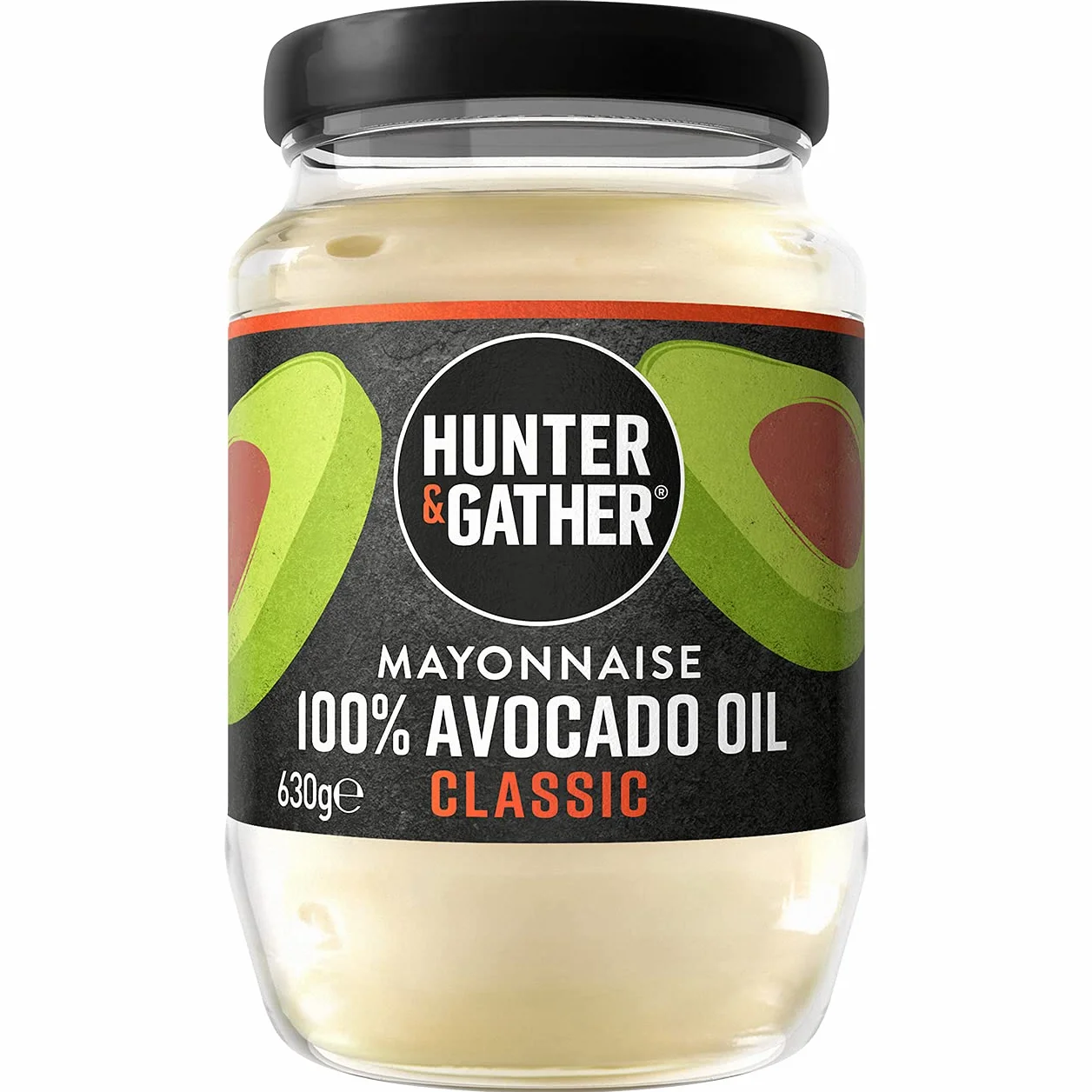 Hunter & Gather Mayonesa de Aceite de Aguacate Clásico 630g Paleo Keto Sin Azúcar Sin Gluten