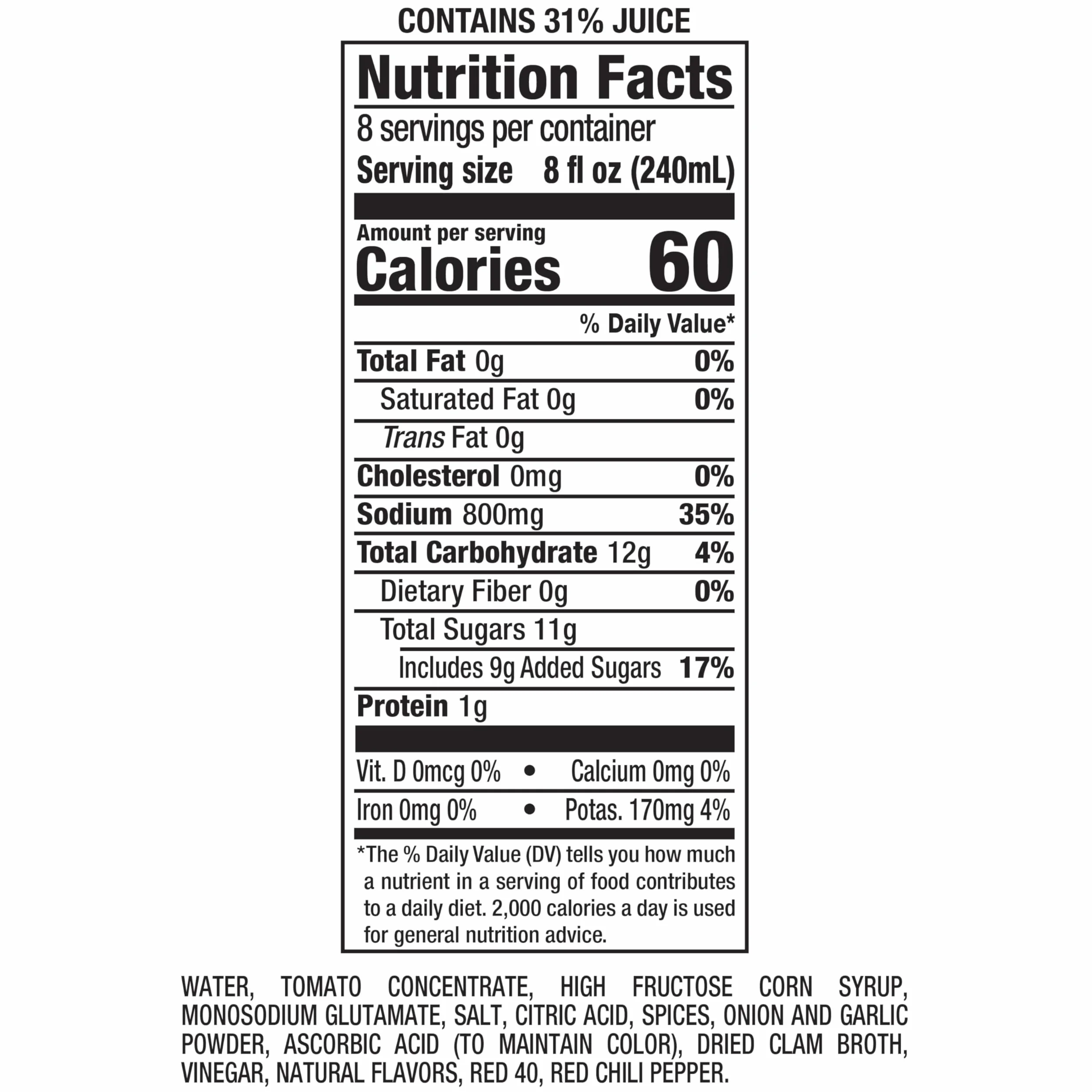 Motts Zumo Clamato Tomate 1890 Mililitro