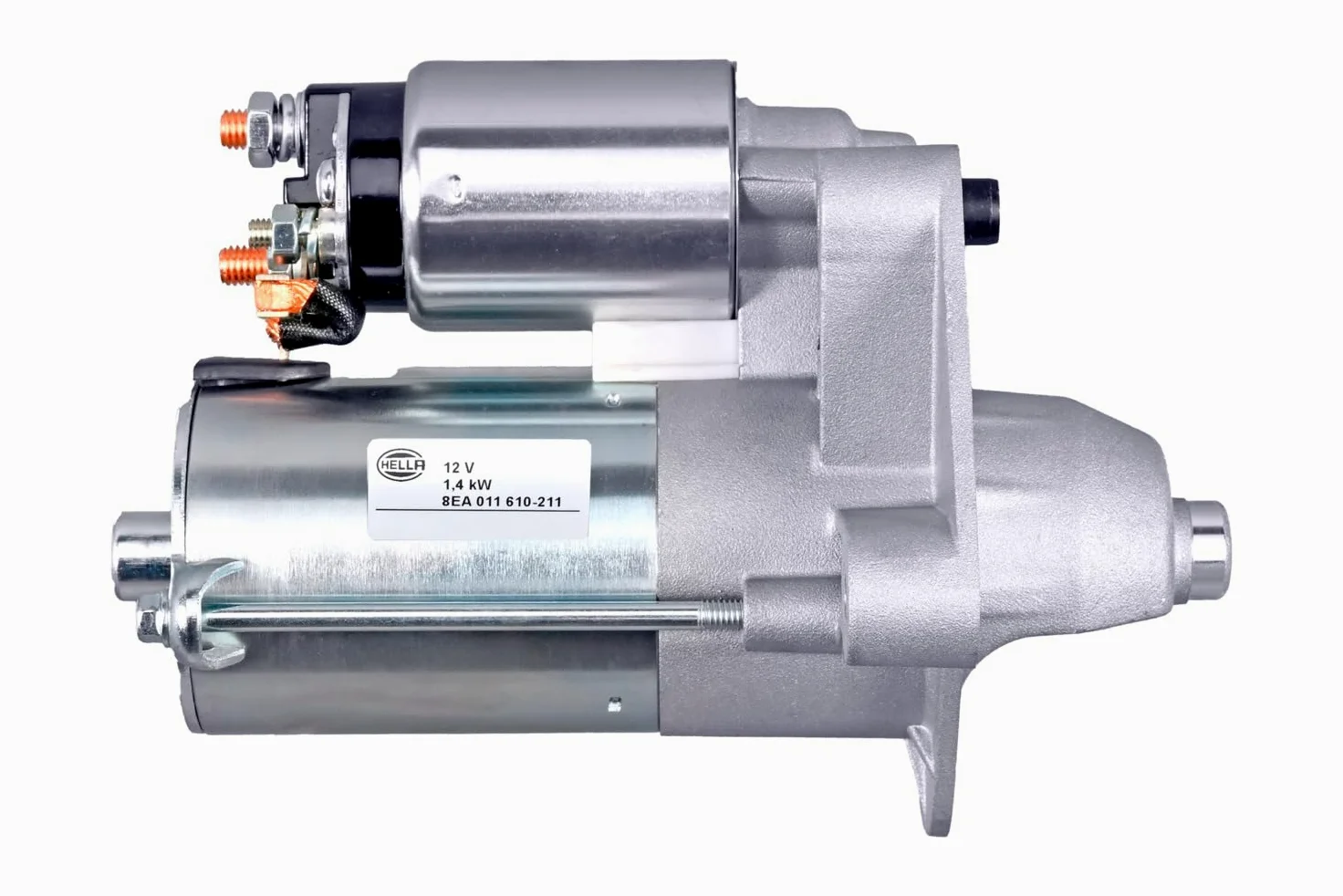 HELLA 8EA 011 610-211 Motor de arranque - 12V - 1.4kW | 8EA 011 610-211 apto para B-Max C-Max Ecosport Fiesta