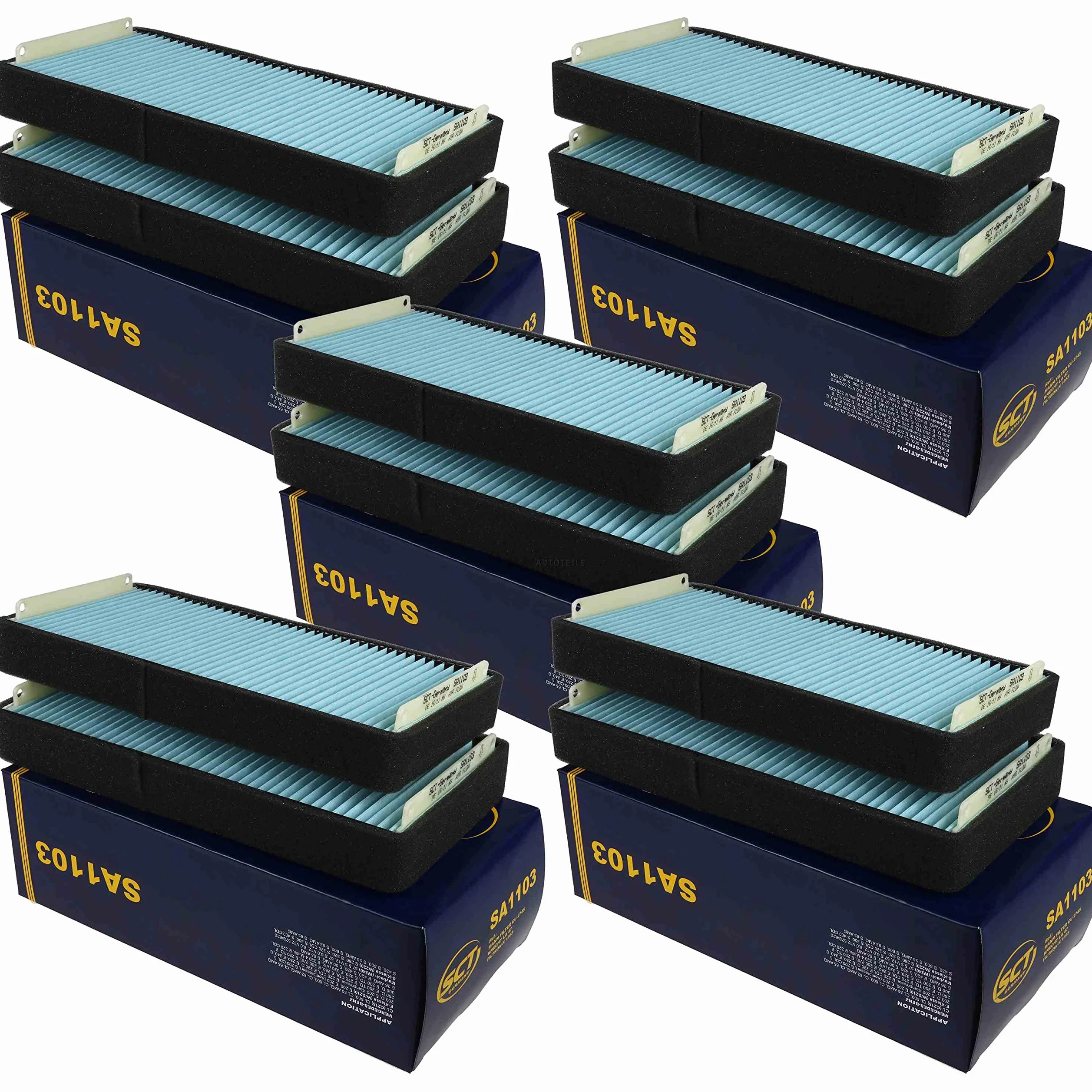 Juego de 5 filtros originales SCT 85484281 SA 1103 para habitáculo de polen