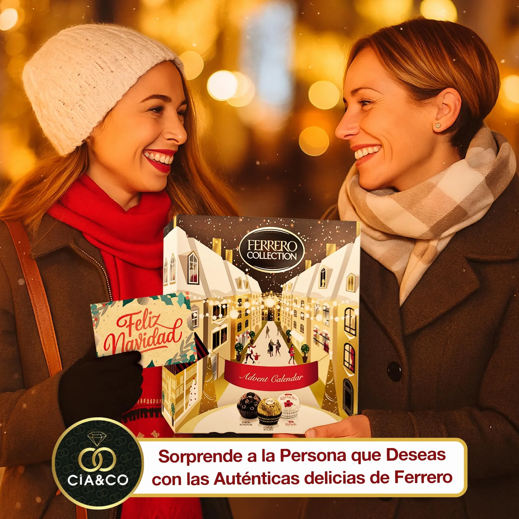 FERRERO COLLECTION Calendario de Adviento 2025 24 Bombones Gourmet 271 g Edición Premium Navideña