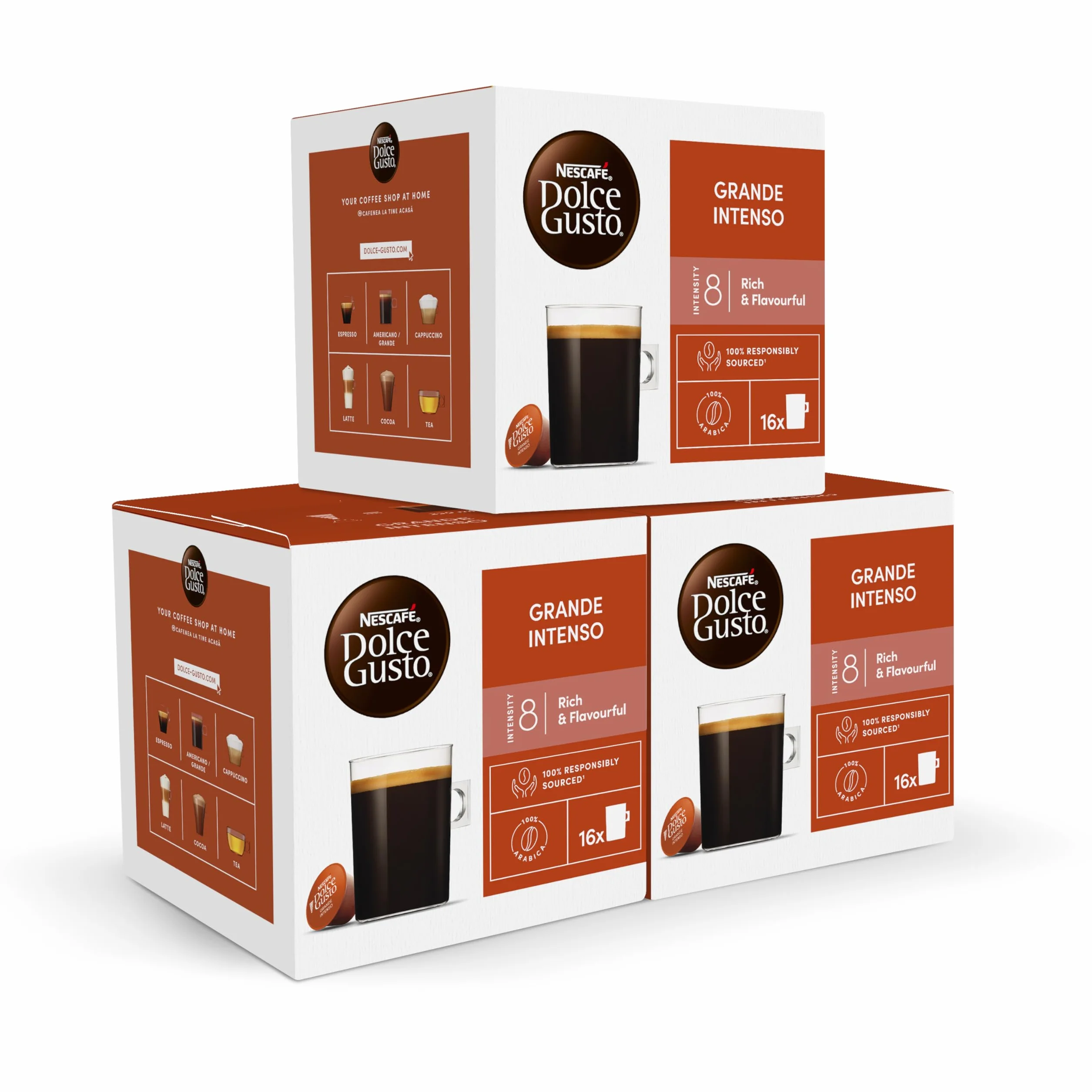 NESCAFÉ Dolce Gusto Café Grande intenso - Cápsulas de Café Americano Grande, 48 sztuk