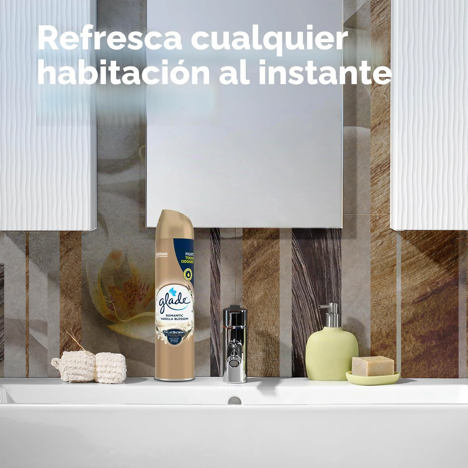Glade ambientador Spray, vainilla, pack de 6