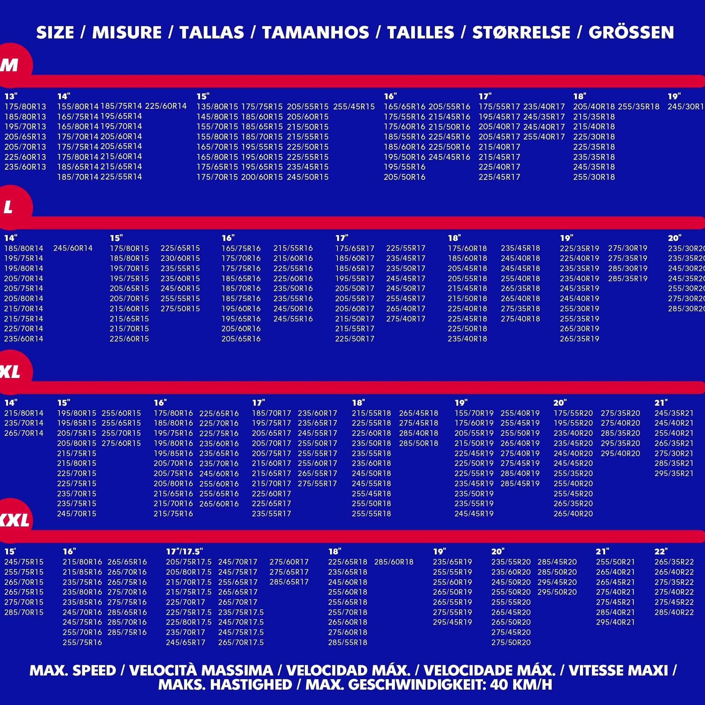 Sparco Cadenas de nieve textiles modelo Artika talla XL. Silenciosas y sin vibraciones. Instalación rápida y sencilla. Homologación EN-16662-1 y ÖNORM V5121. Compatibles con ABS