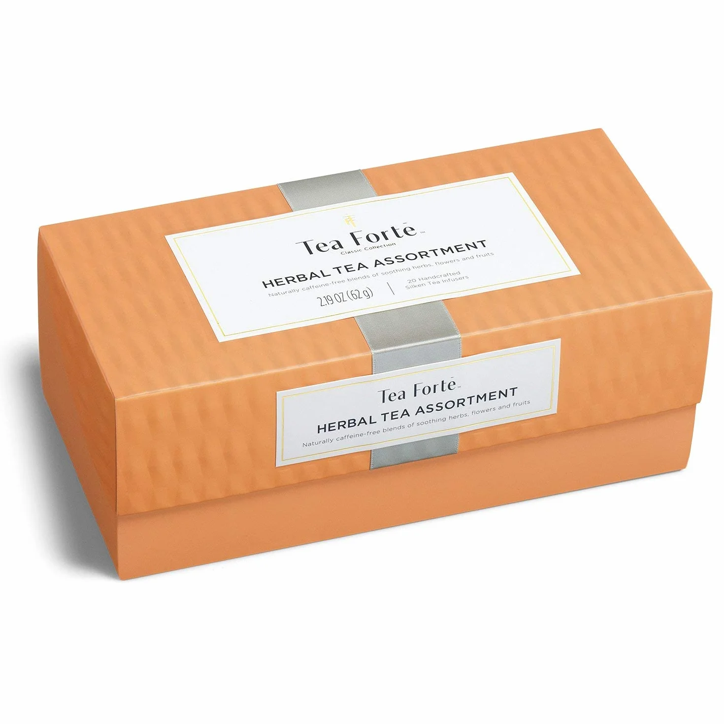 Tea Fortè Herbal Tea Assortment Box 20 filtros Pirámide tisane 5 sabores surtidos