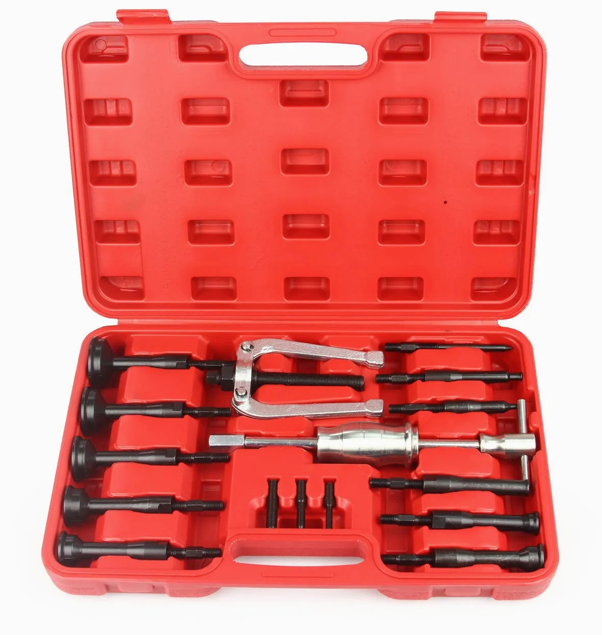 Kit Extractor Inercial Rodamientos Bujes Ø8-58 mm | Martillo M10 295 cm | Adaptadores M6x1.0 M8x1.25 M10x1.5