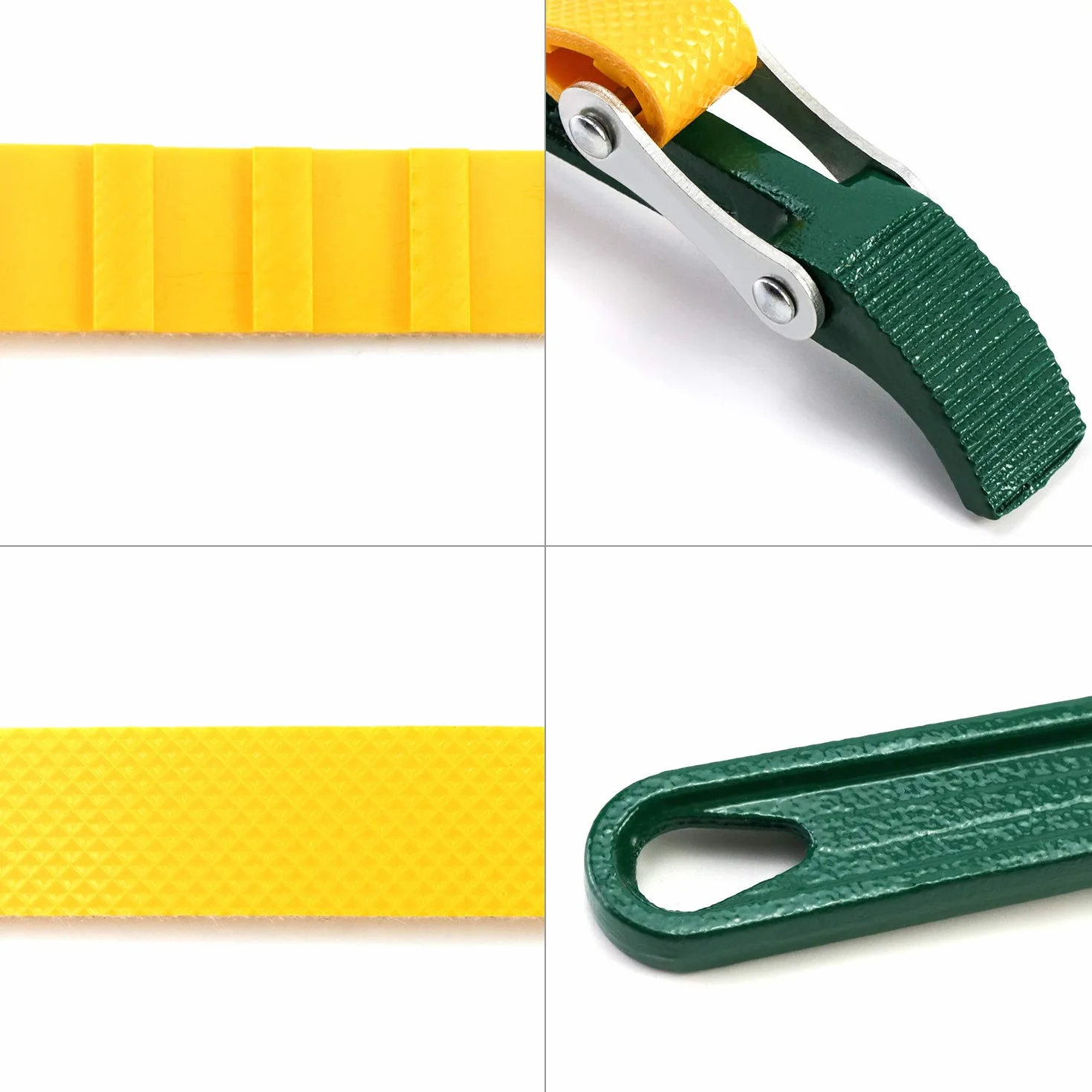 QWORK Llave de Correa de Goma para Filtro de Aceite, 9 Pulgadas Multiherramienta Llave