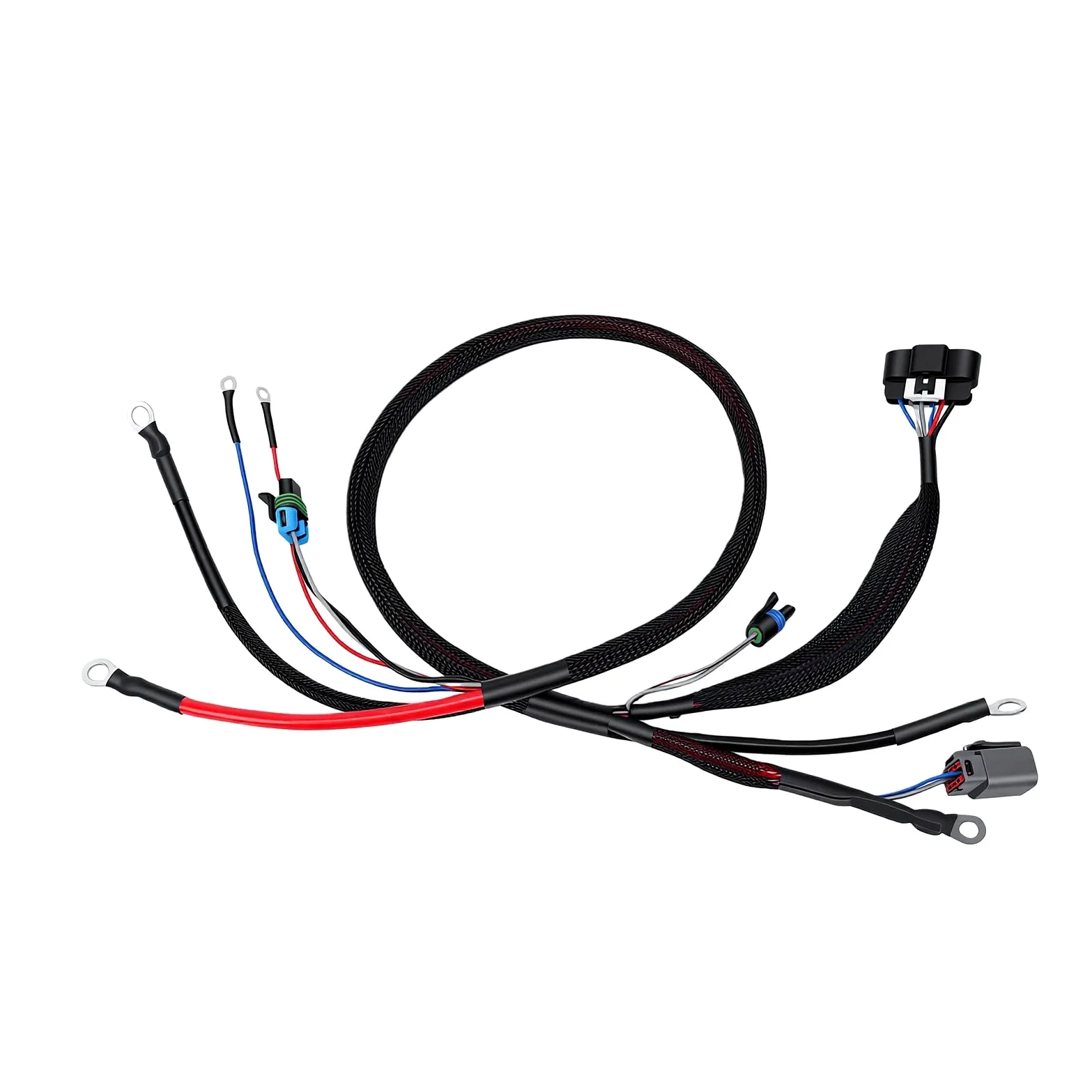 Keenso Arnés de Cables Apto para Equipos El Arnés de Cables Tejido de Alta Resistencia Se Conecta de Manera Eficiente para la Construcción 1 X Unidad