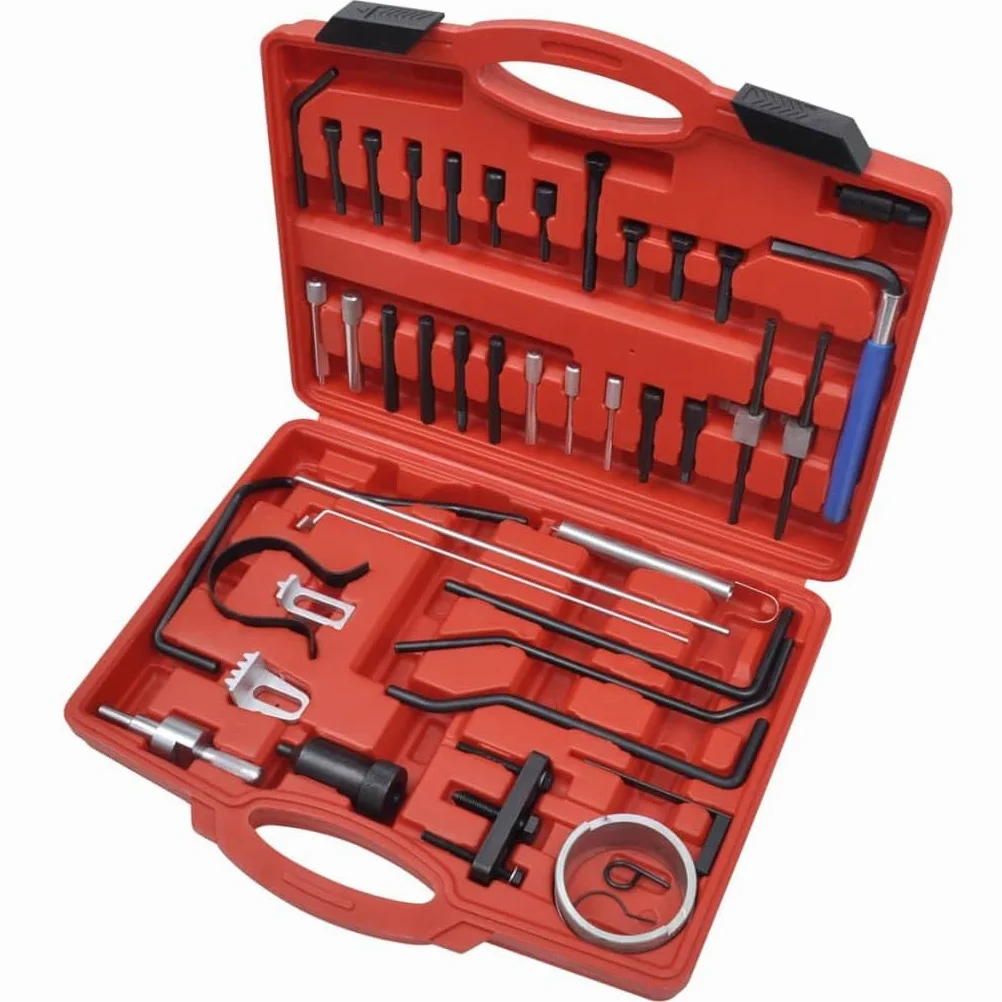 Mangloder - Juego de herramientas de correa dentada para motores diesel y gasolina para vehículos Citroën Peugeot, reparación de motores de combustible, maletines de herramientas, accesorios duraderos