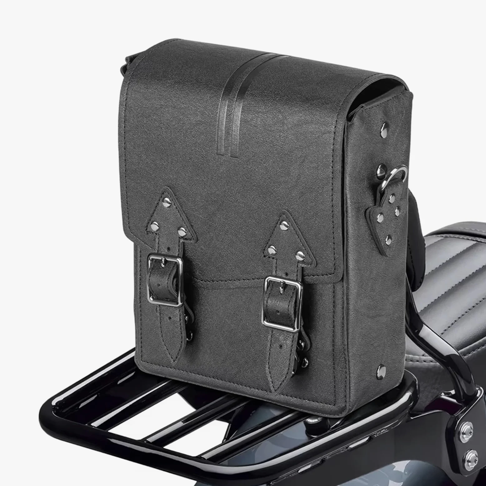 Bolsa Moto Asiento Bolsa Para Respaldo Motocicleta Cuero Sintético Bolsa Viaje Para Guardar Herramientas Y Sillín Universal Mochila Asiento Moto