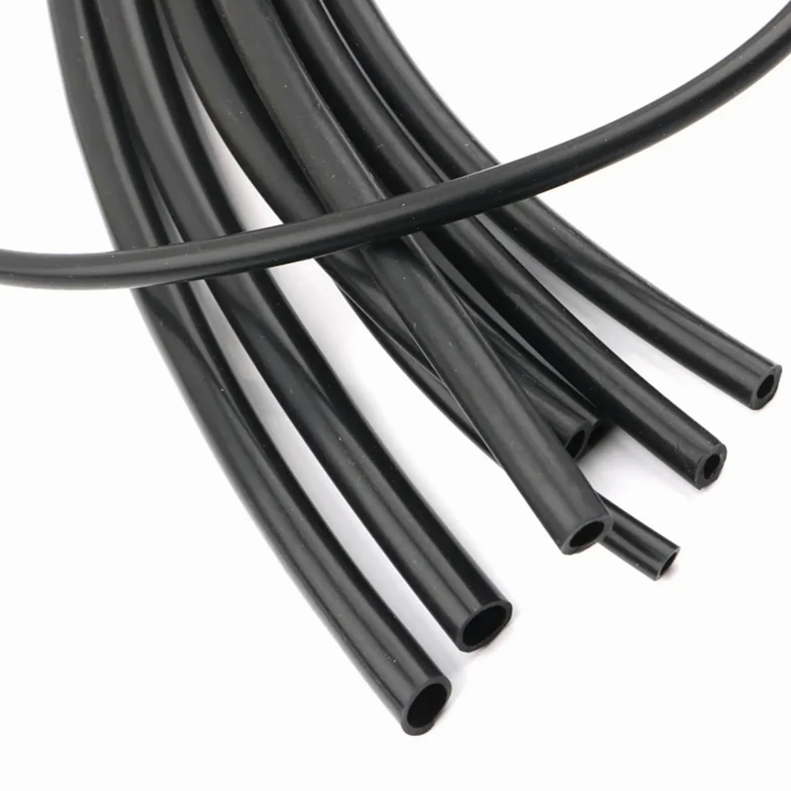 Tubo Gasolina Moto Manguera de goma flexible de silicona negra de 1 m/5 m/10 m, 1, 2, 4, 5, 6, 7, 8, 9, 10, 11, 12, 14 y 16 mm. Tubo de silicona blanda flexible(10 Meters,ID 15mm x OD 20mm)