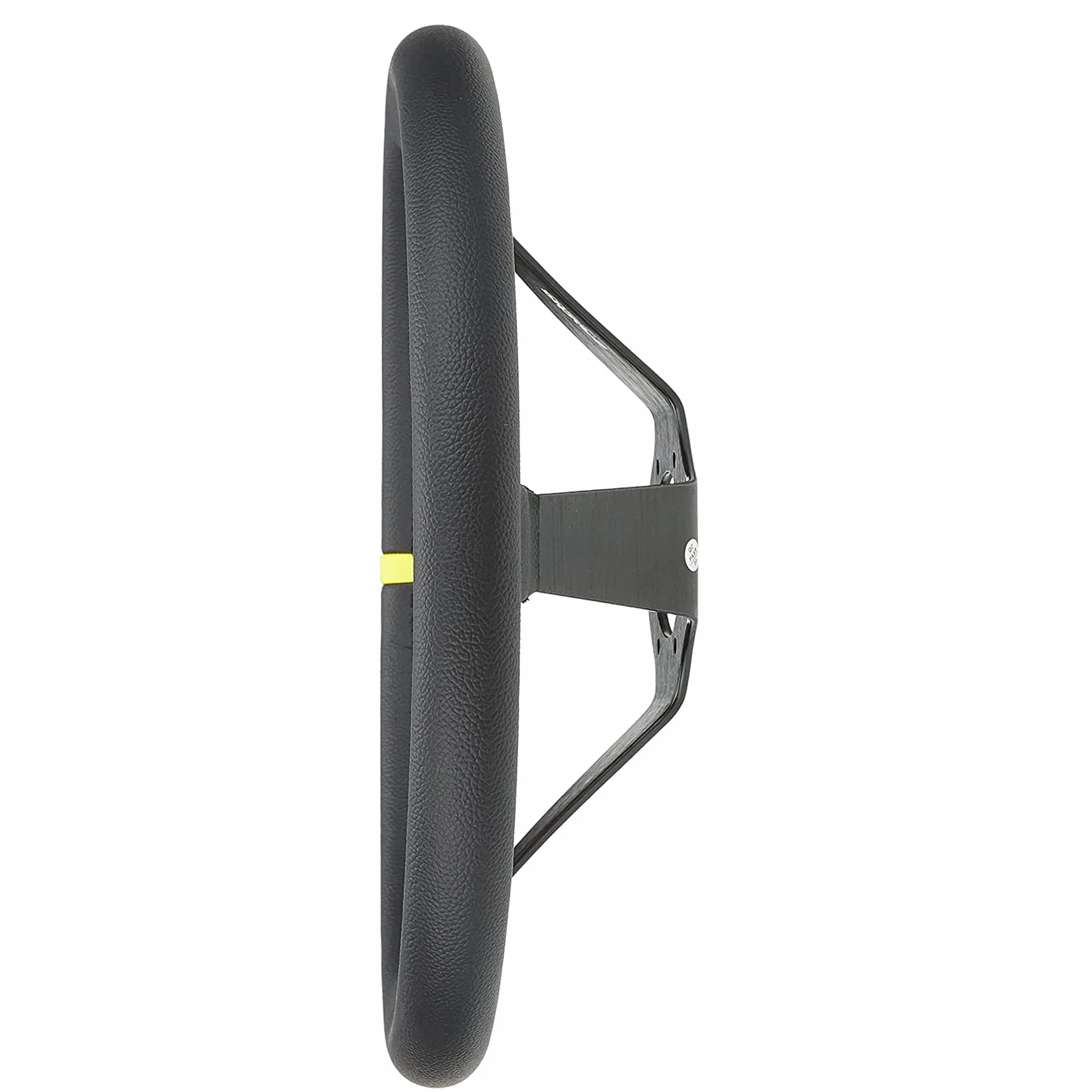Simoni Racing Volante Deportivo Carrera 350mm - Cuero Negro (Deep Dish - 95mm)