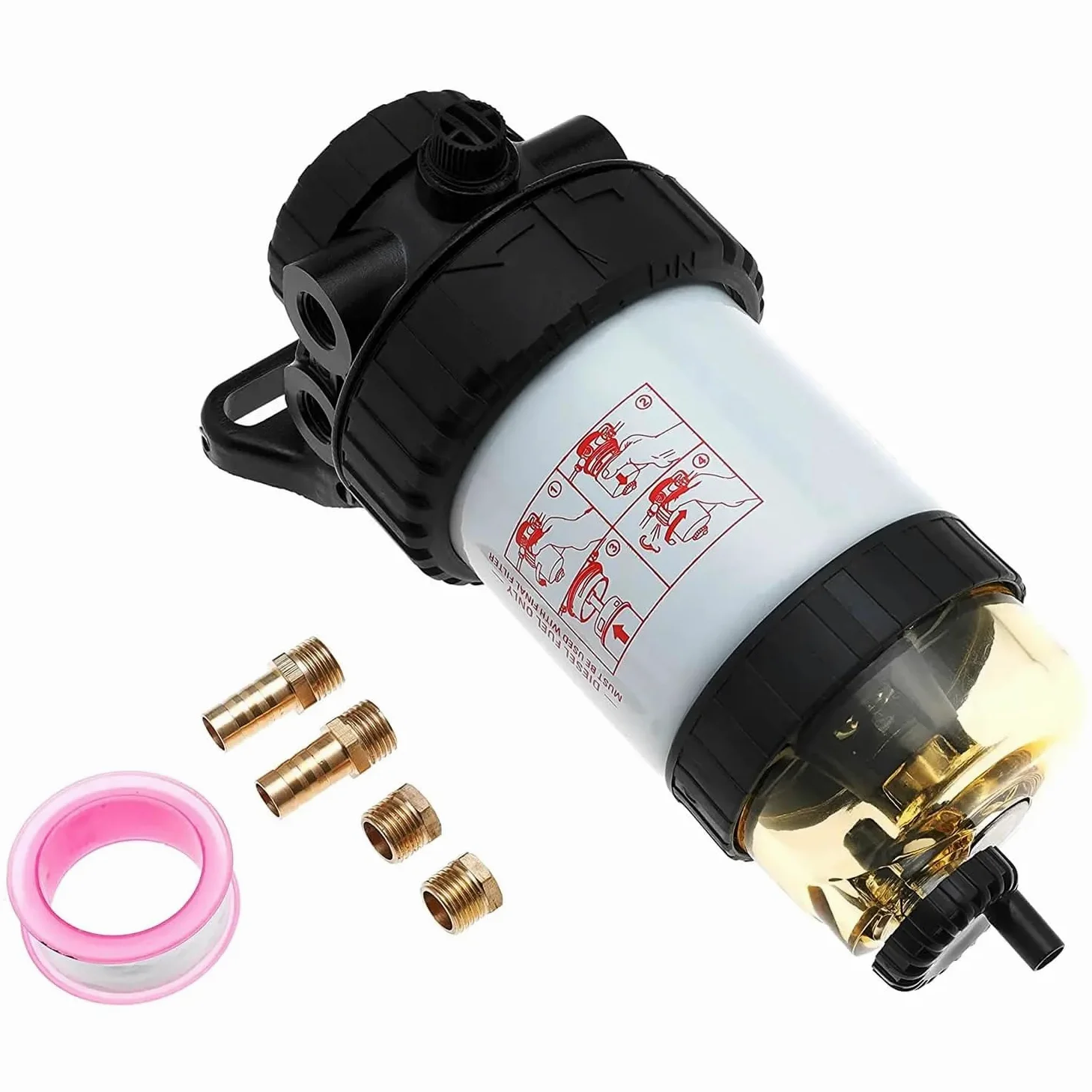 Filtro Diesel para Coche Ajuste para el motor diésel del filtro de la serie FM100 reemplaza conjunto combustible BF7783-D 3780931M1 30 micras Filtro diésel para vehículos