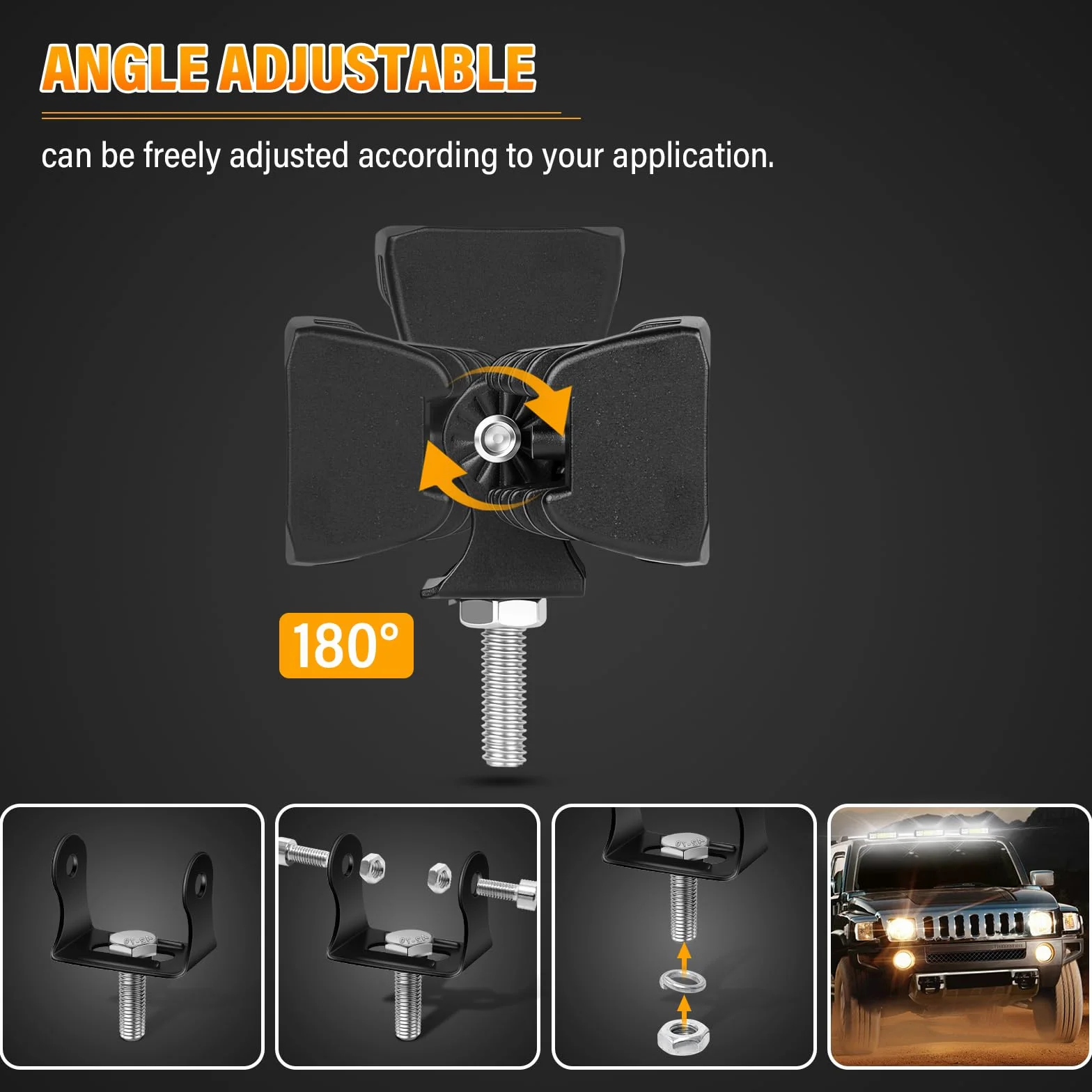 RIGIDON 4PCS 6 Pulgadas 15cm 24W Focos LED Tractor 12V 24V Impermeable Luz Antiniebla Barra LED Coche 4x4 Off-road ATV UTV SUV