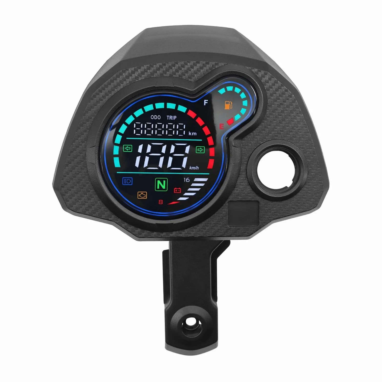 Moto Velocímetro Tacómetro Panel de instrumentos digital para motocicleta, tacómetro, velocímetro, voltímetro para Navi 110