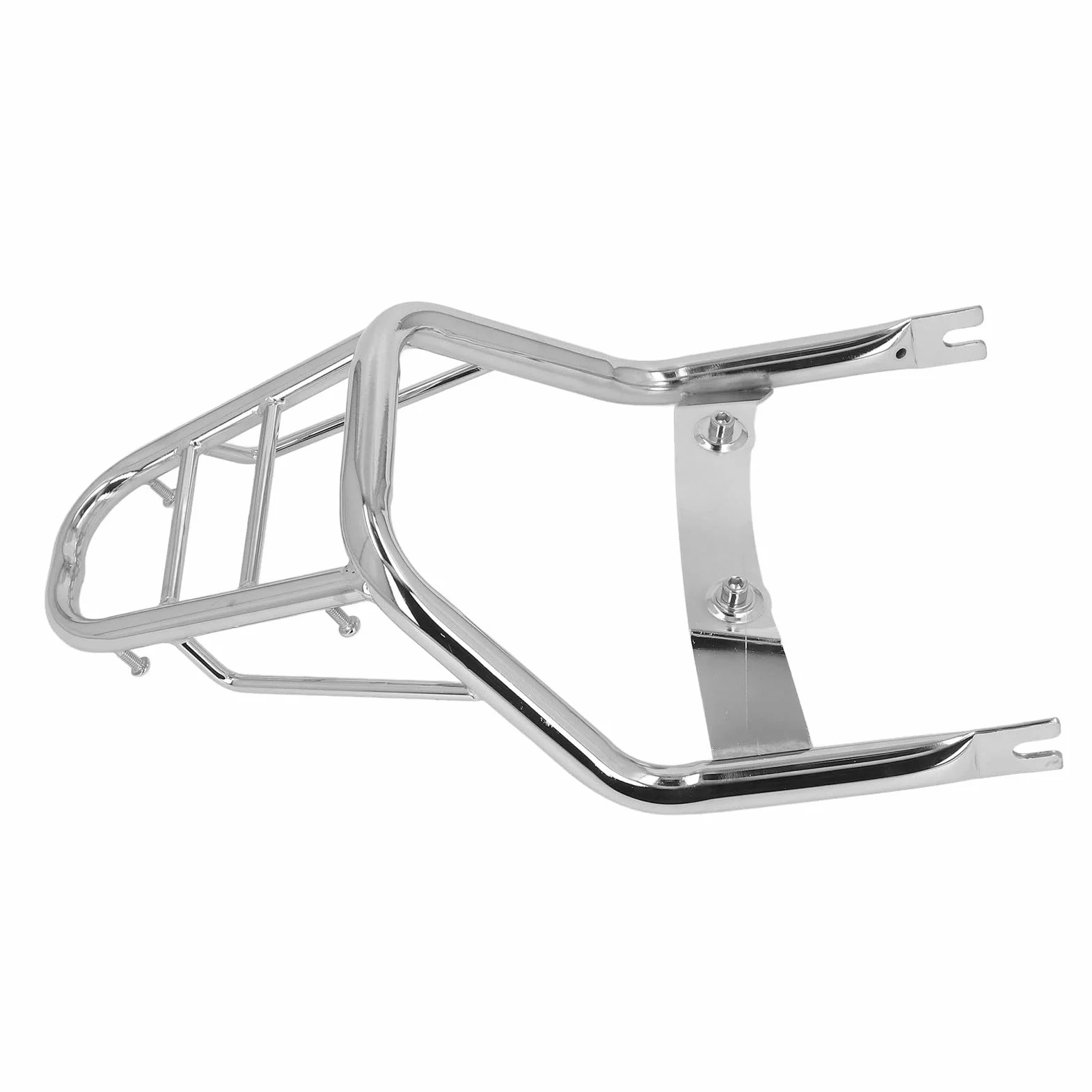 Yosoo Health Gear Portaequipajes Trasero, Portaequipajes Cromado de Acero Al Carbono para Monkey 125 2018 2022, Estante de Almacenamiento Duradero con Pasamanos para Motocicletas