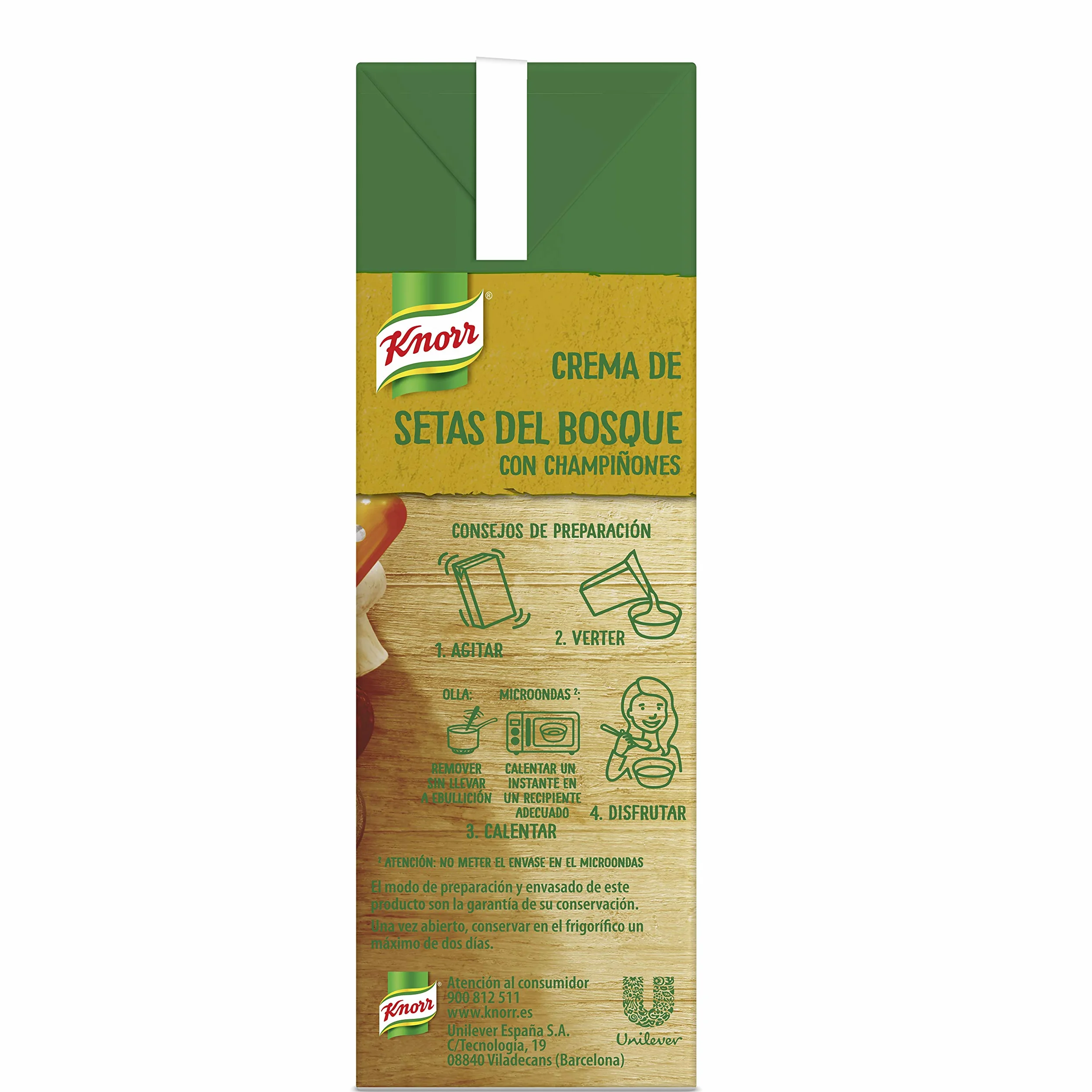Knorr Crema de Setas del Bosque 500 ml Pack de 4