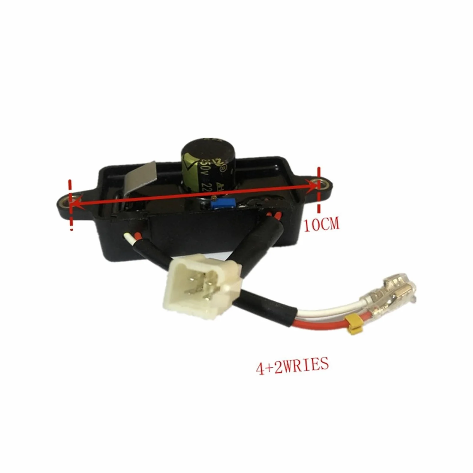 Regulador de Voltaje automático AVR for generador monofásico de 2 kW, 2,5 kW y 2,8 kW, 168 F, 170 F, GX160, KM2500, KM4000, 250 V, 220 UF.