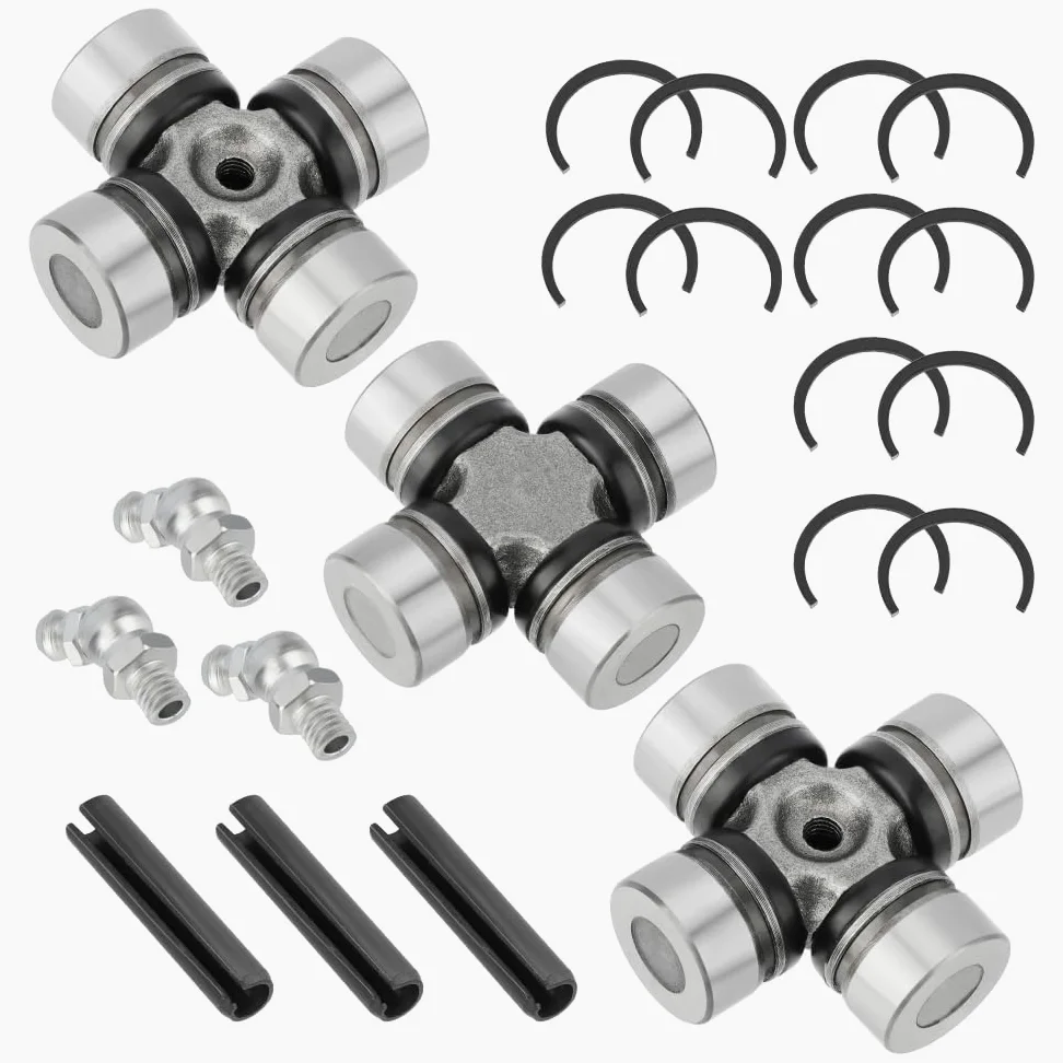 Juego de 3 crucetas eje de transmisión delantero y trasero para Polaris RZR 1000 900 800-4 Turbo RS1 Ranger Crew 1000 900 800 570 500 Diesel