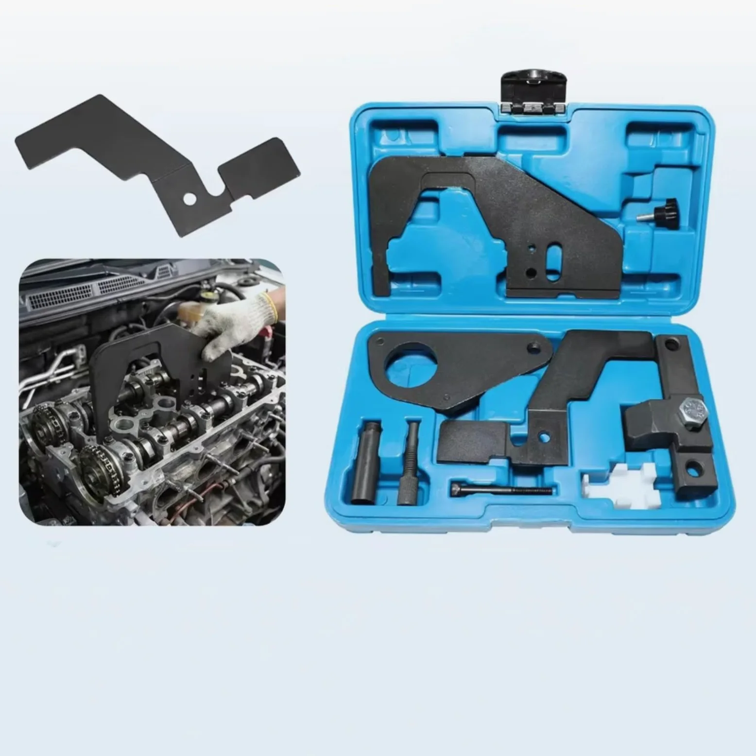 Kit Calado Distribucion Compatible con Ford para Explorer para Mustang para Focus RS 2.3L para EcoBoost 2017 2018 2019 Herramienta Bloqueo Sincronización Árbol De Levas Motor
