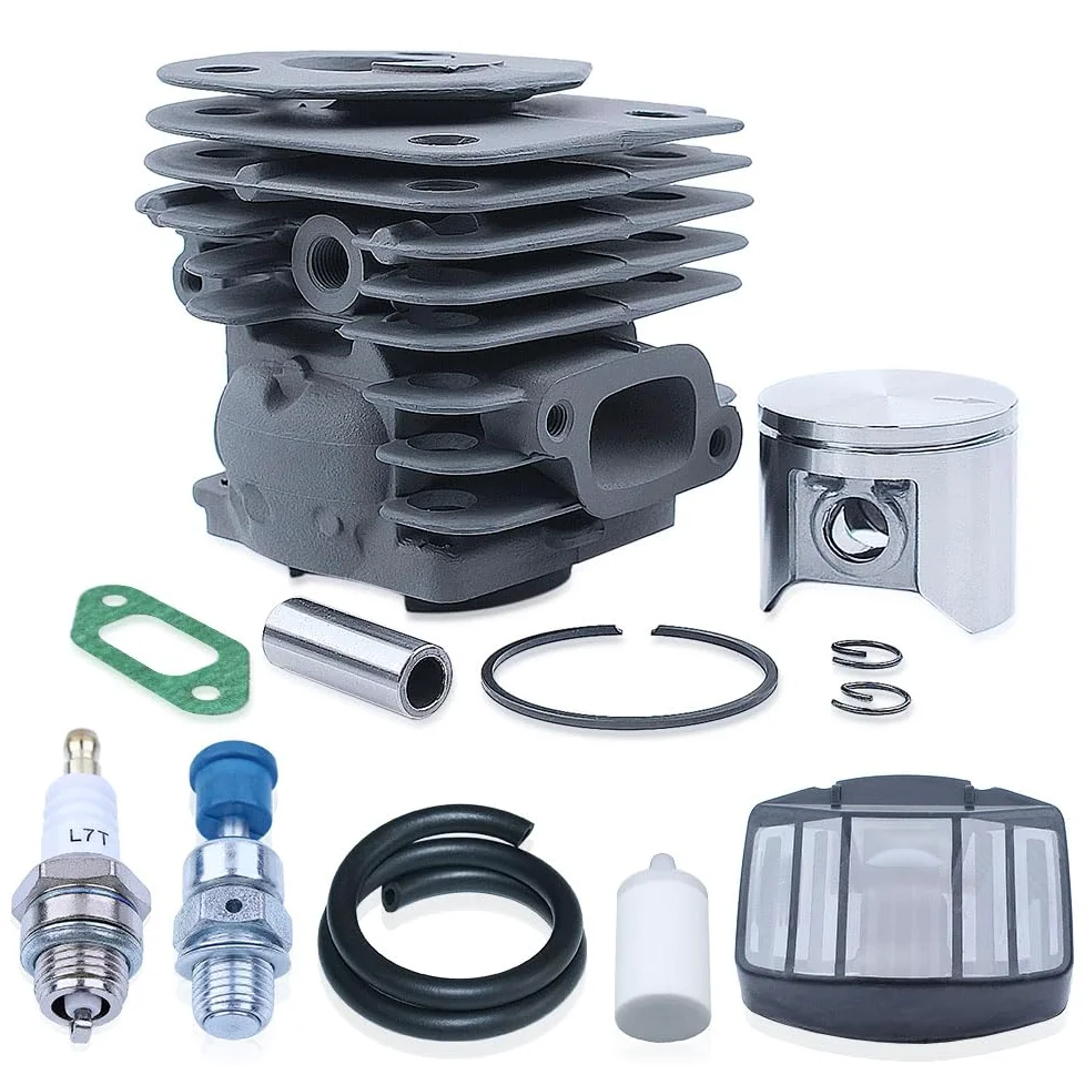 Kit de línea de Gas de Filtro de Combustible de Aire de pistón de Cilindro for Motosierra Jonsed CS 2159 CS 2156 CS2159 CS2156 EPA 47mm Puerto de Gran Cilindro Niksl