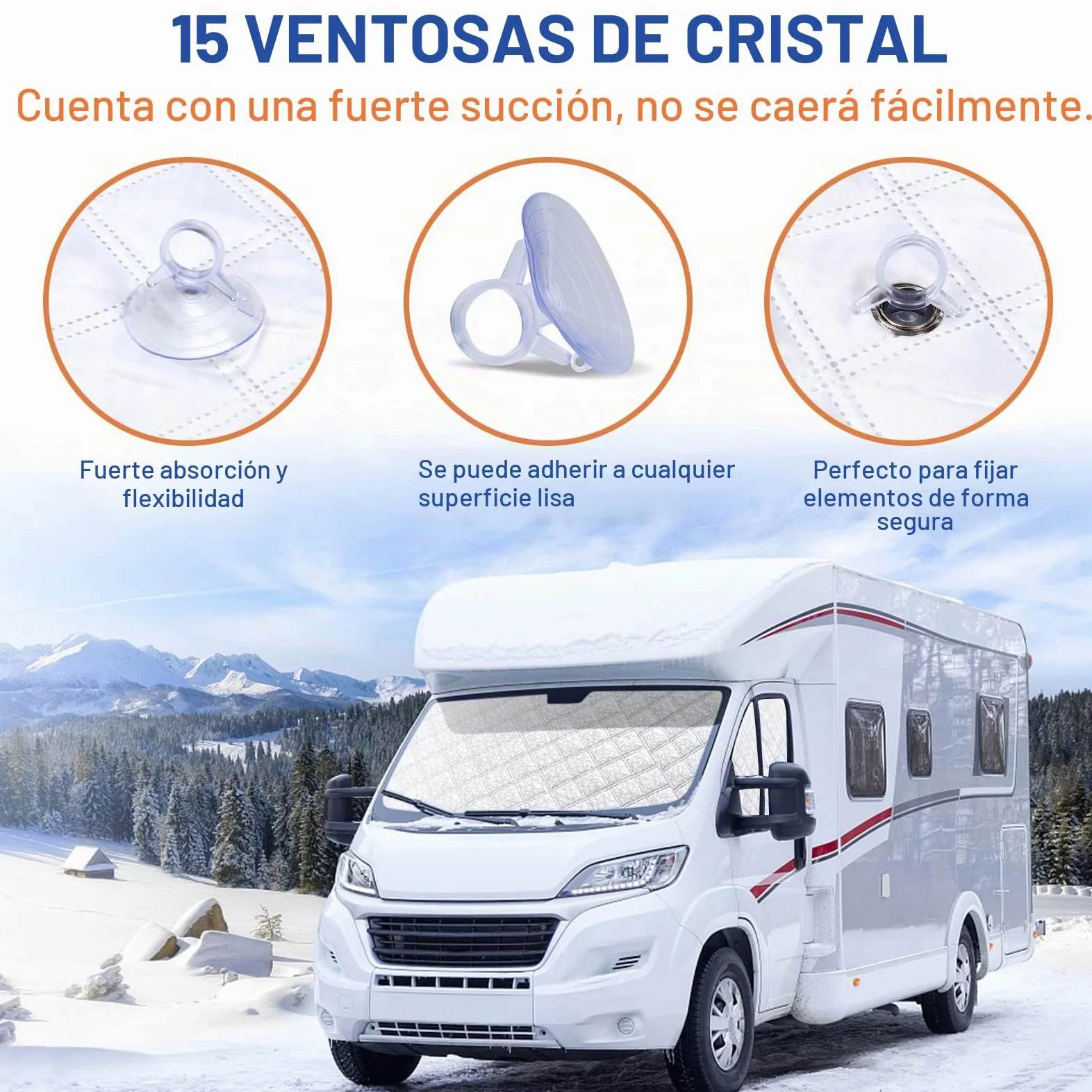 Protector de Parabrisas para Cubierta de Parabrisas de Coche para FIAT Ducato 2006-2021,Parasol Coche Termico,Cubierta de Parasol Interna para el Automóvil,Parasol Plegable（3 Piezas ）