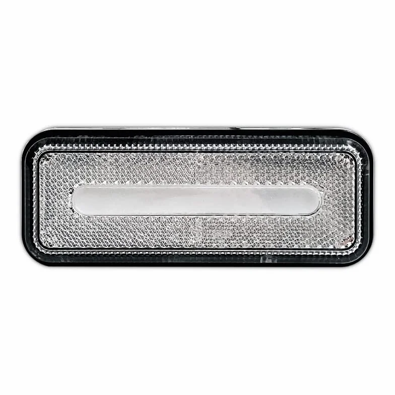 GÁLIBOS LED NEÓN CATADIÓPTRICOS RECTANGULARES BLANCOS 12V 24V 2 UNIDADES