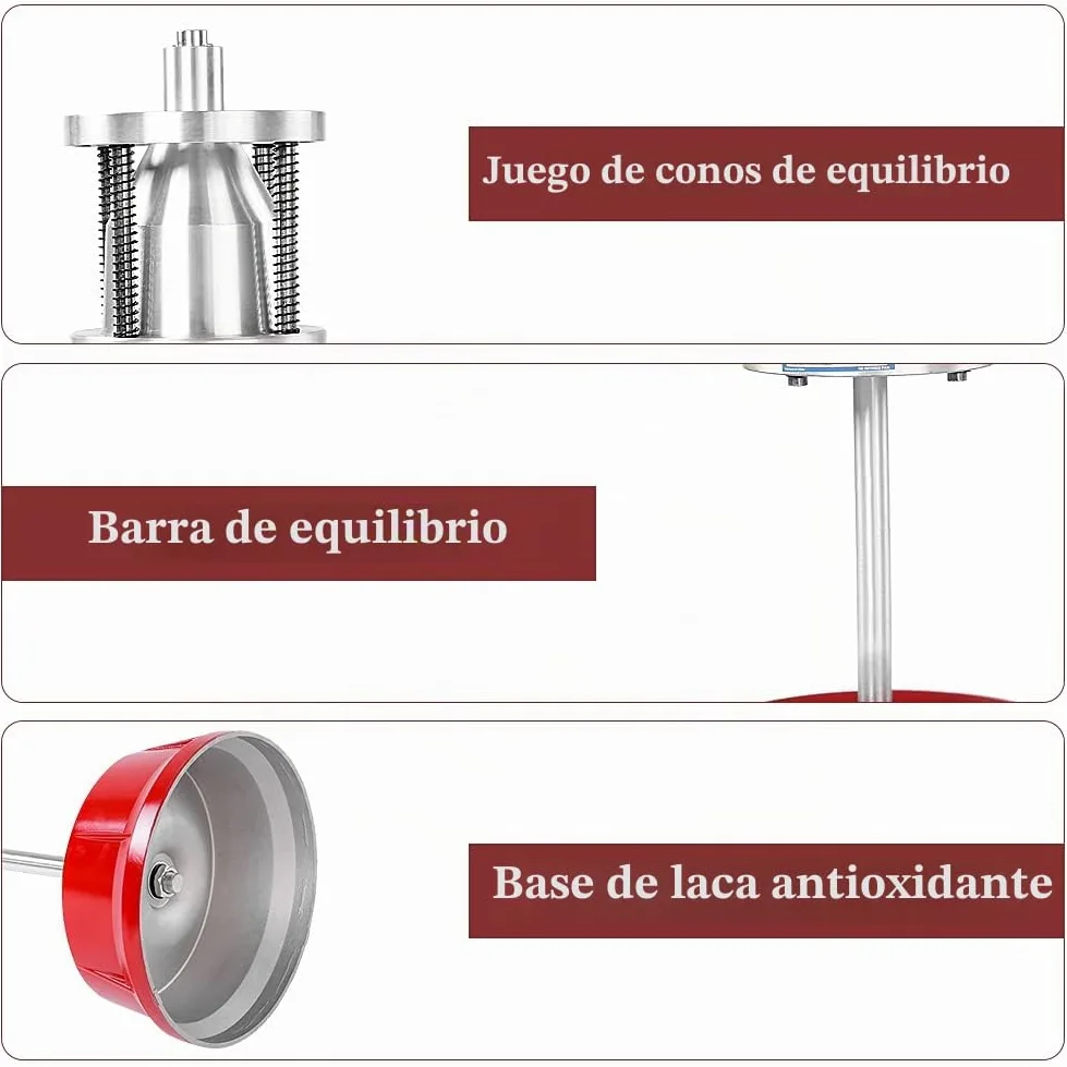 Equilibrador de Ruedas Portátil Universal para Coches y Camiones, Máquina Equilibradora Automática, Acero y Plástico